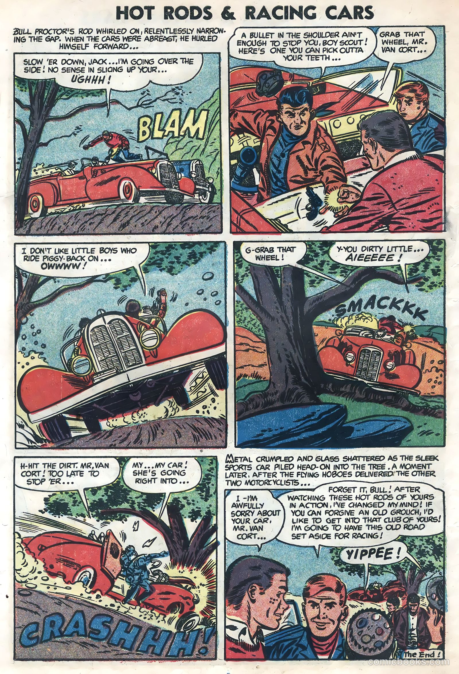 Hot Rods and Racing Cars #17 (1954) — page 14 of 36
