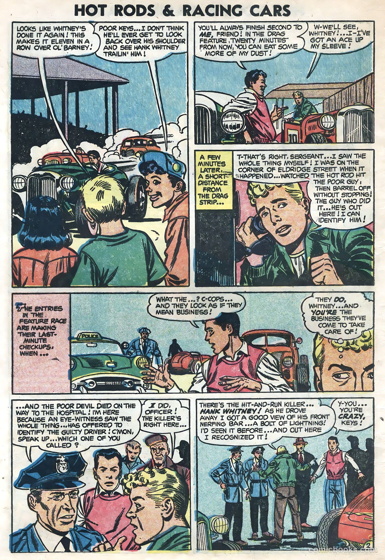Hot Rods and Racing Cars #17 (1954) — page 16 of 36