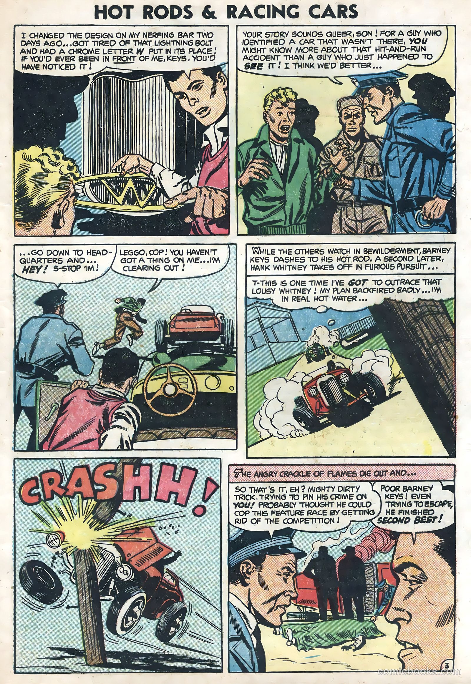 Hot Rods and Racing Cars #17 (1954) — page 17 of 36