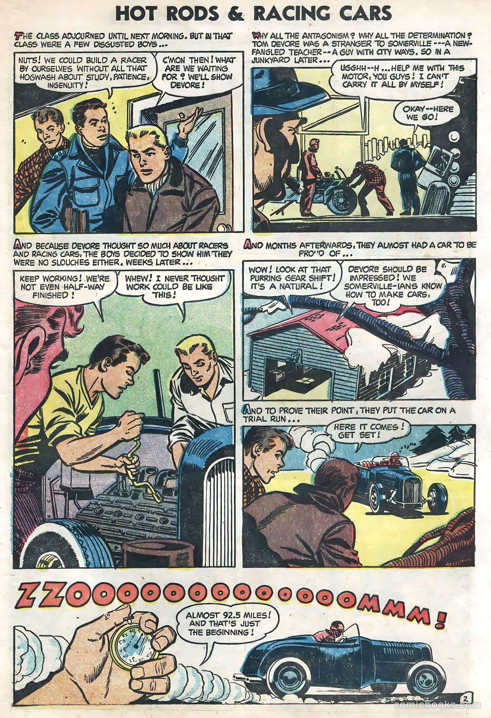 Hot Rods and Racing Cars #17 (1954) — page 21 of 36