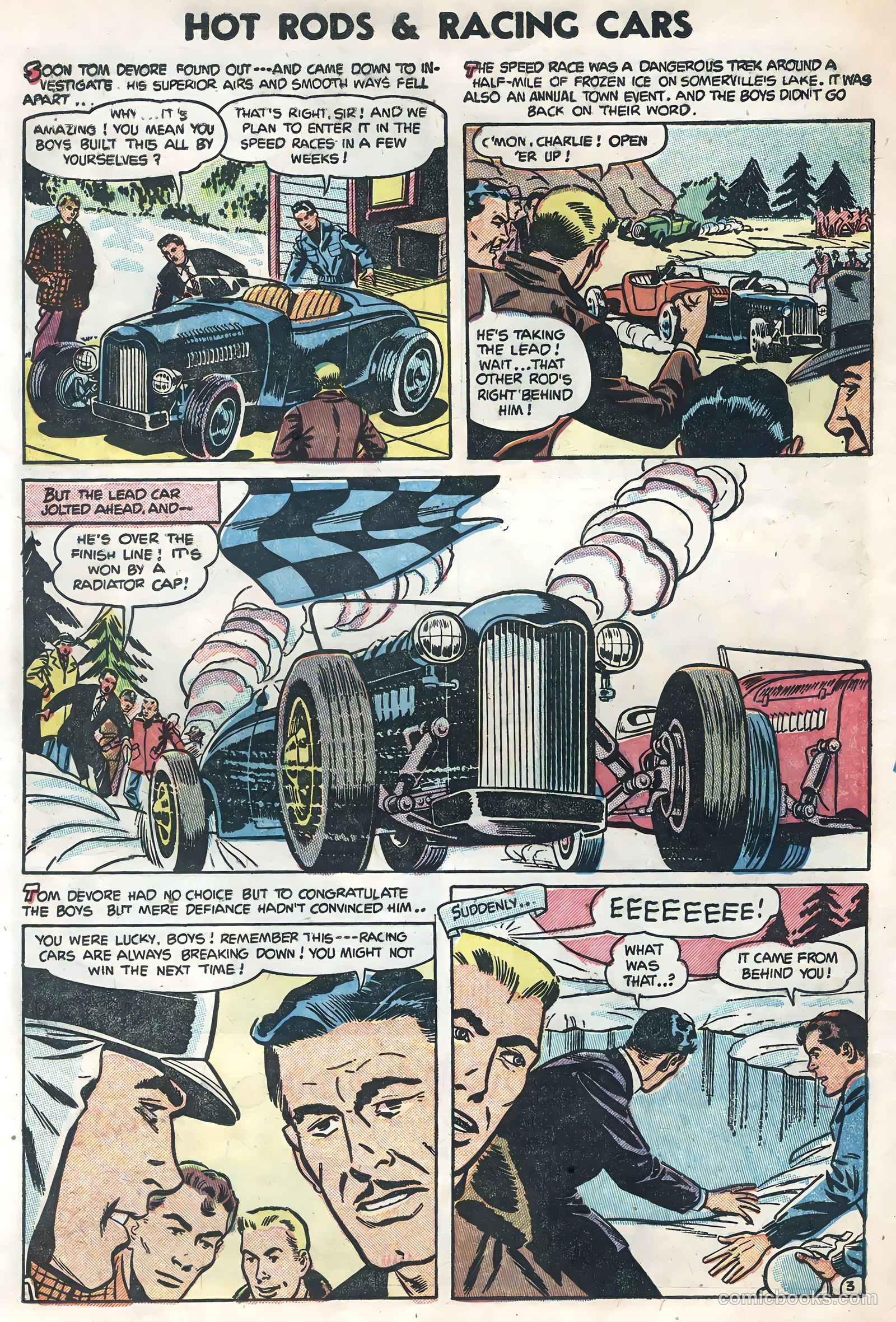 Hot Rods and Racing Cars #17 (1954) — page 22 of 36