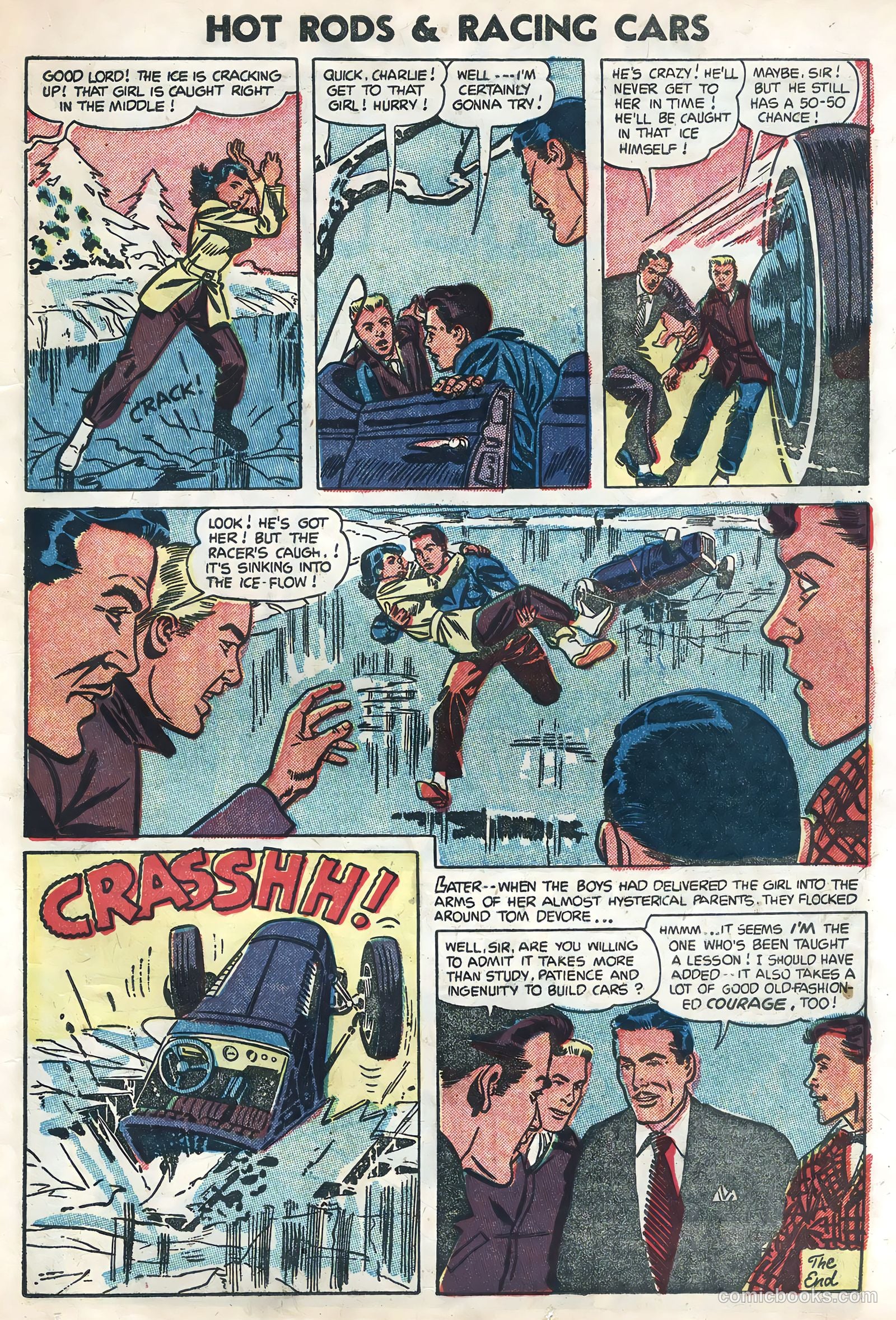 Hot Rods and Racing Cars #17 (1954) — page 23 of 36