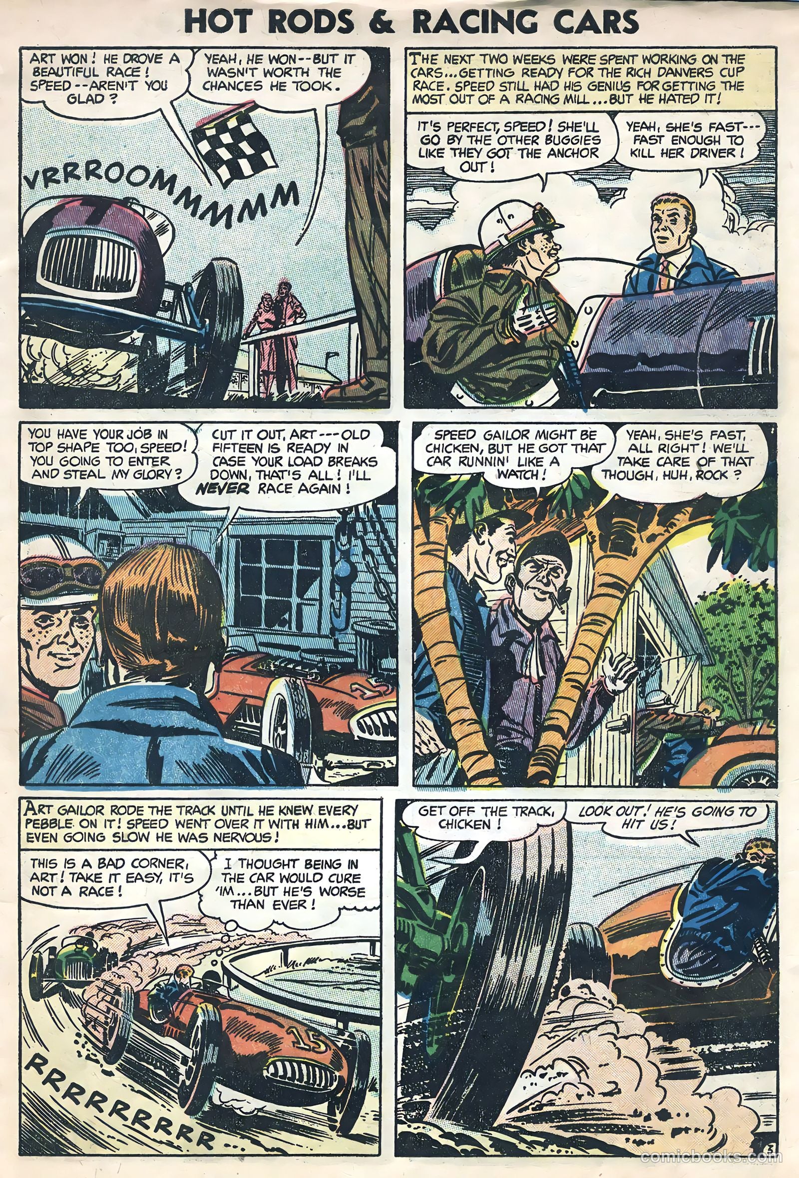 Hot Rods and Racing Cars #18 (1954) — page 5 of 35