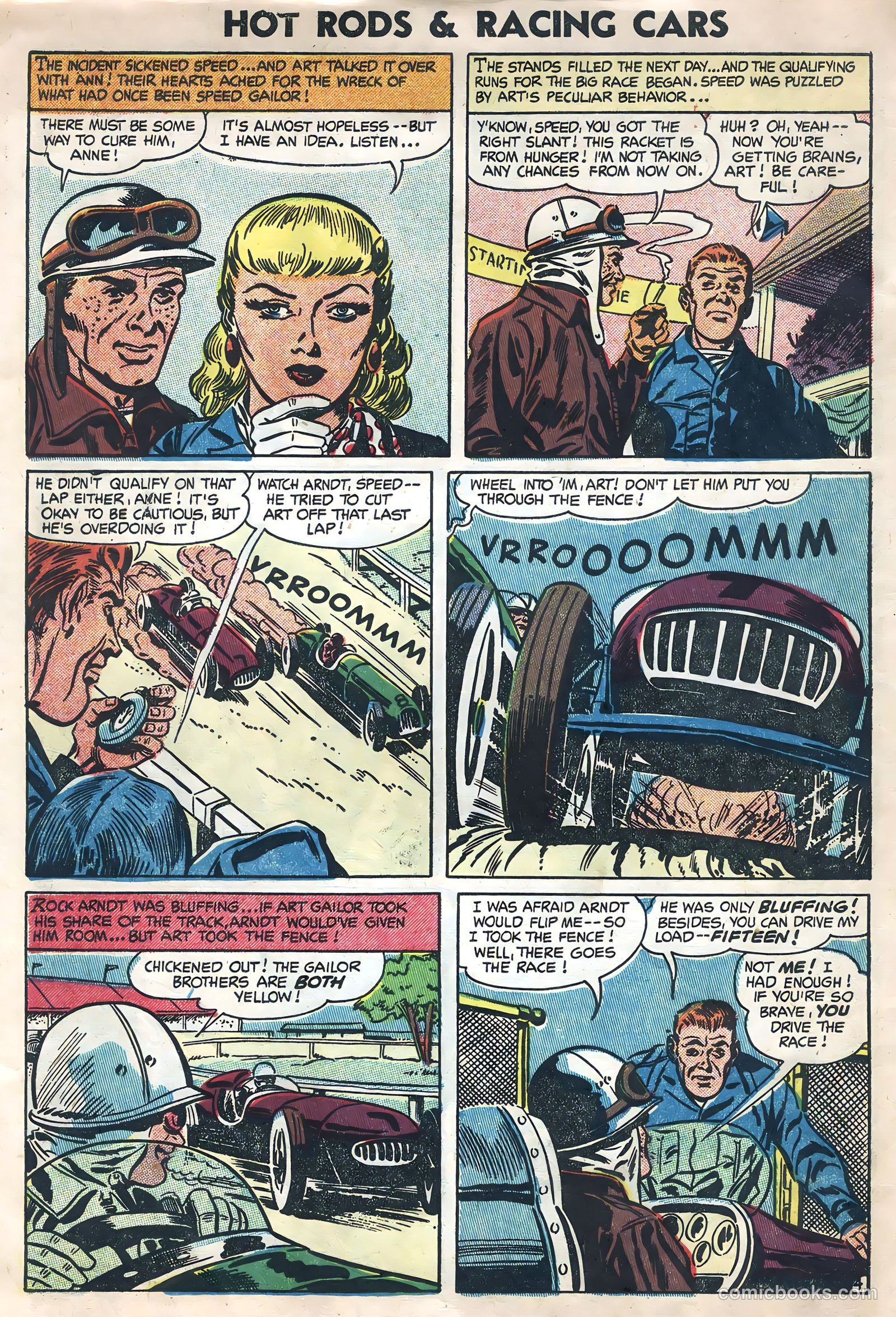 Hot Rods and Racing Cars #18 (1954) — page 6 of 35