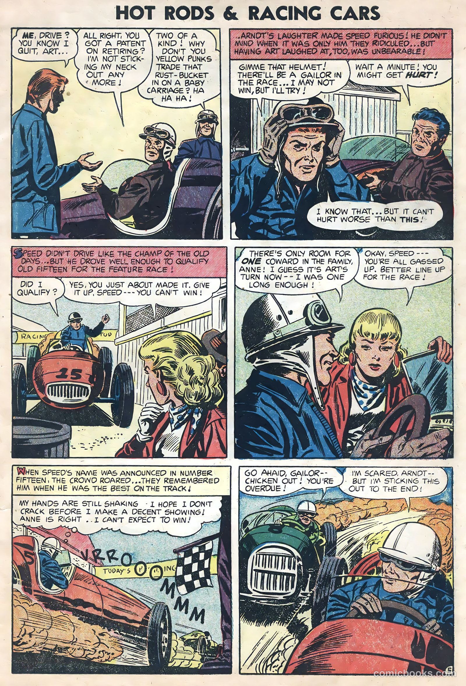Hot Rods and Racing Cars #18 (1954) — page 7 of 35