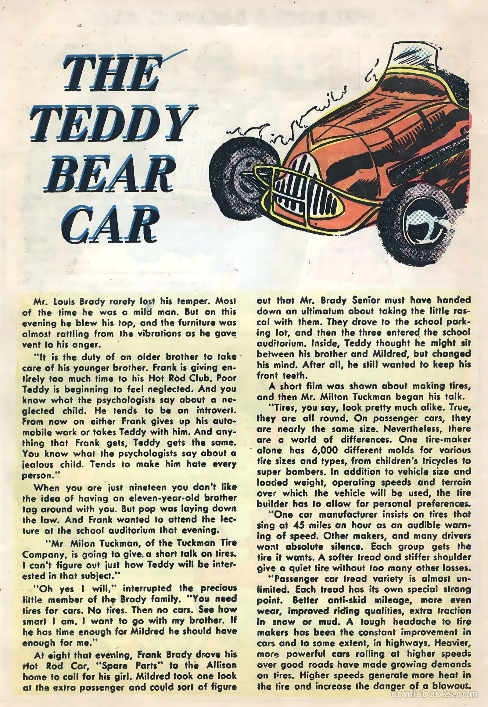 Hot Rods and Racing Cars #18 (1954) — page 16 of 35