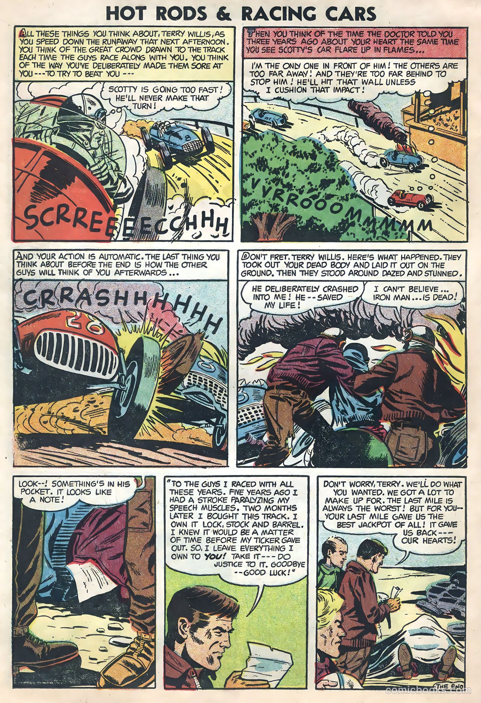 Hot Rods and Racing Cars #18 (1954) — page 21 of 35