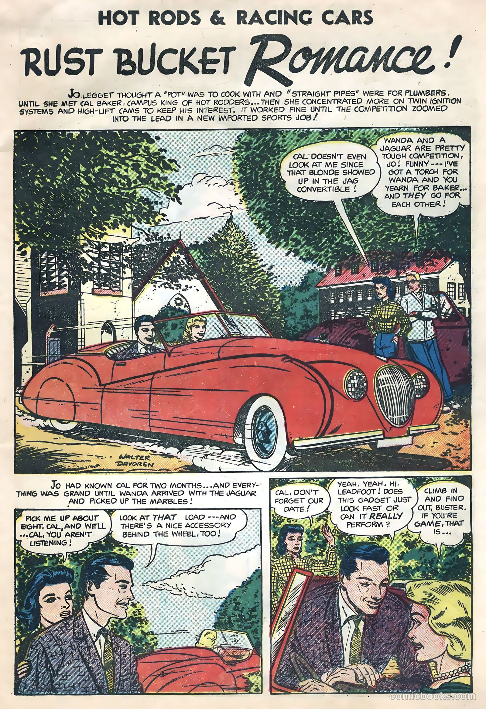 Hot Rods and Racing Cars #18 (1954) — page 28 of 35
