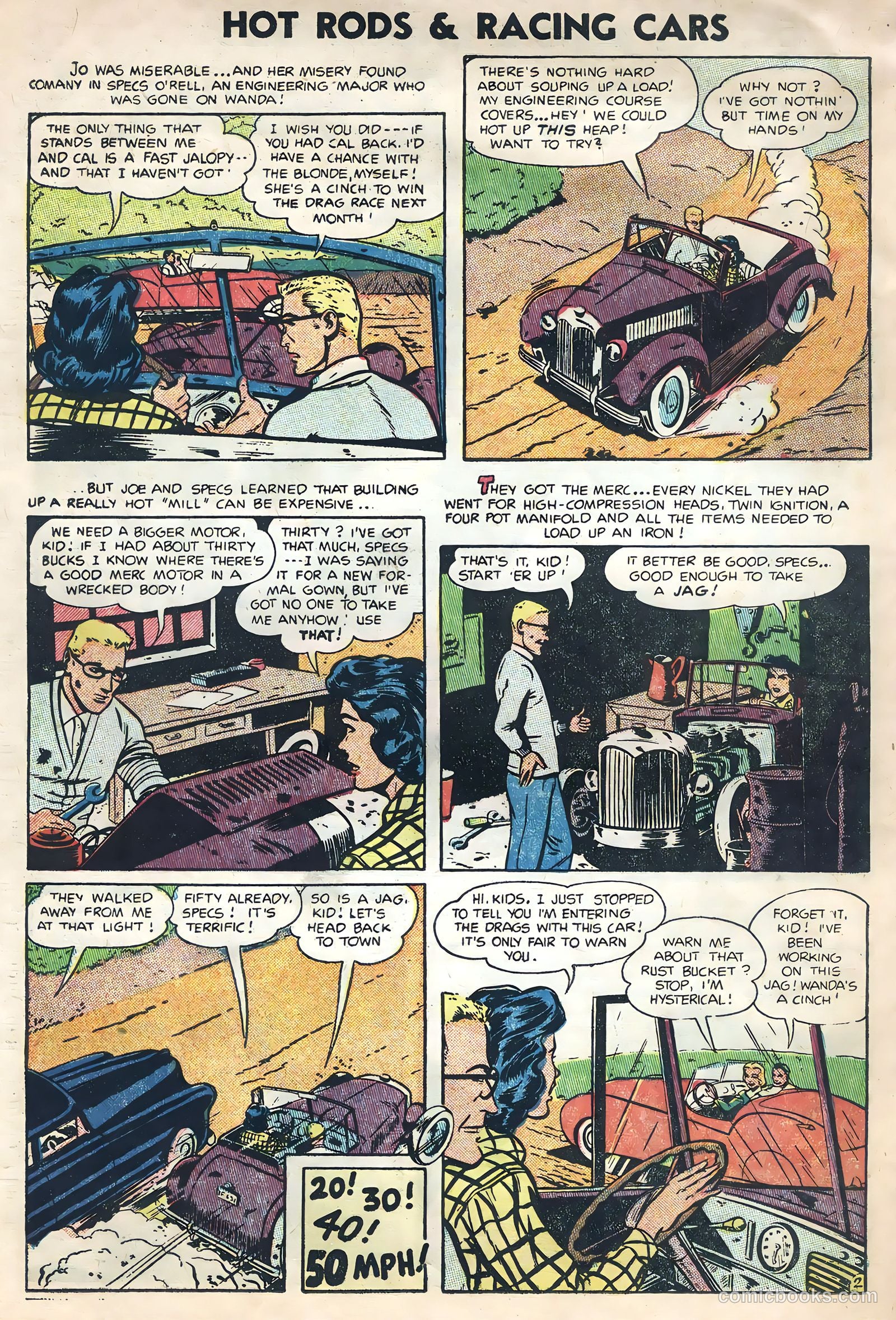Hot Rods and Racing Cars #18 (1954) — page 29 of 35