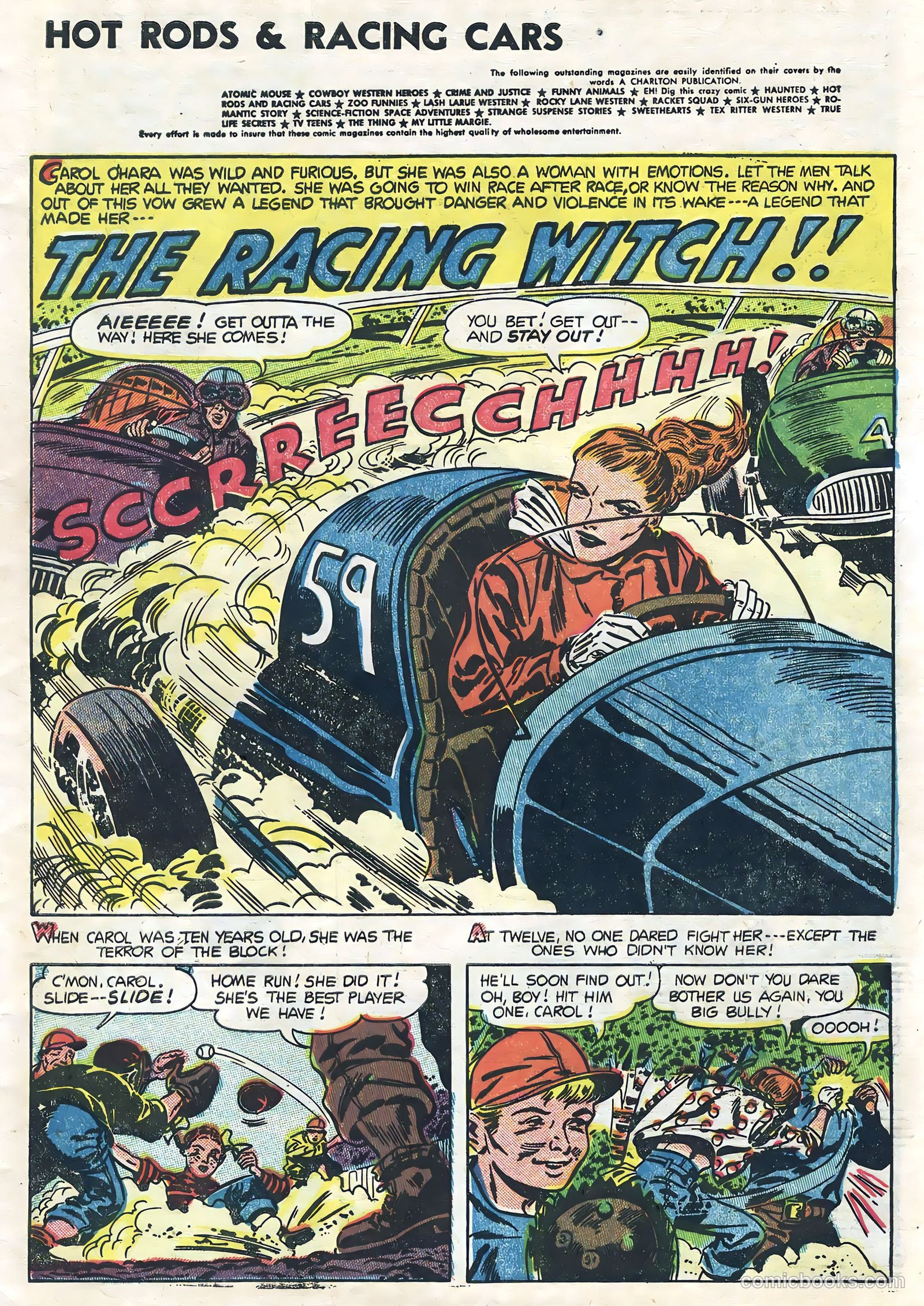 Hot Rods and Racing Cars #19 (1954) — page 3 of 36