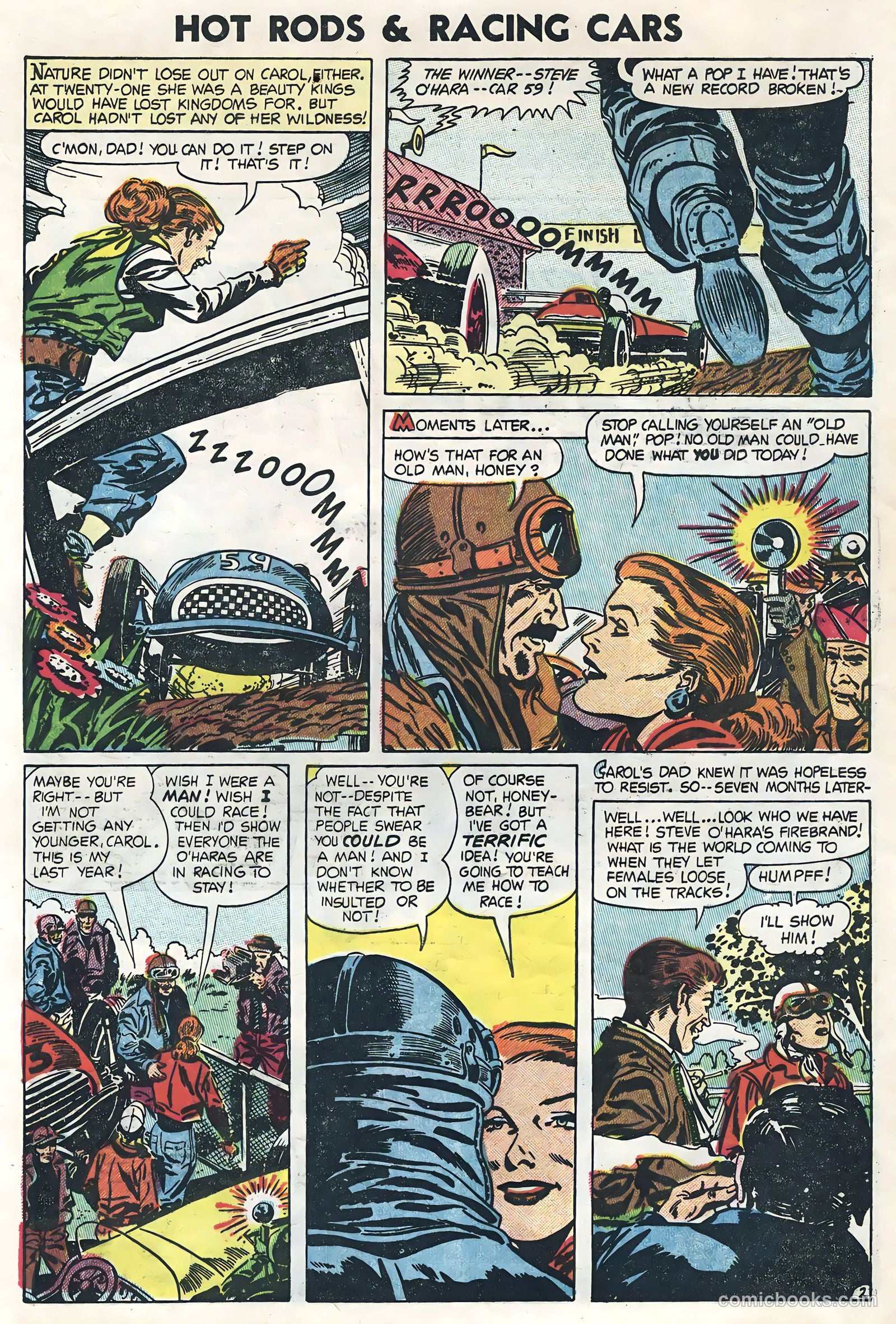 Hot Rods and Racing Cars #19 (1954) — page 4 of 36