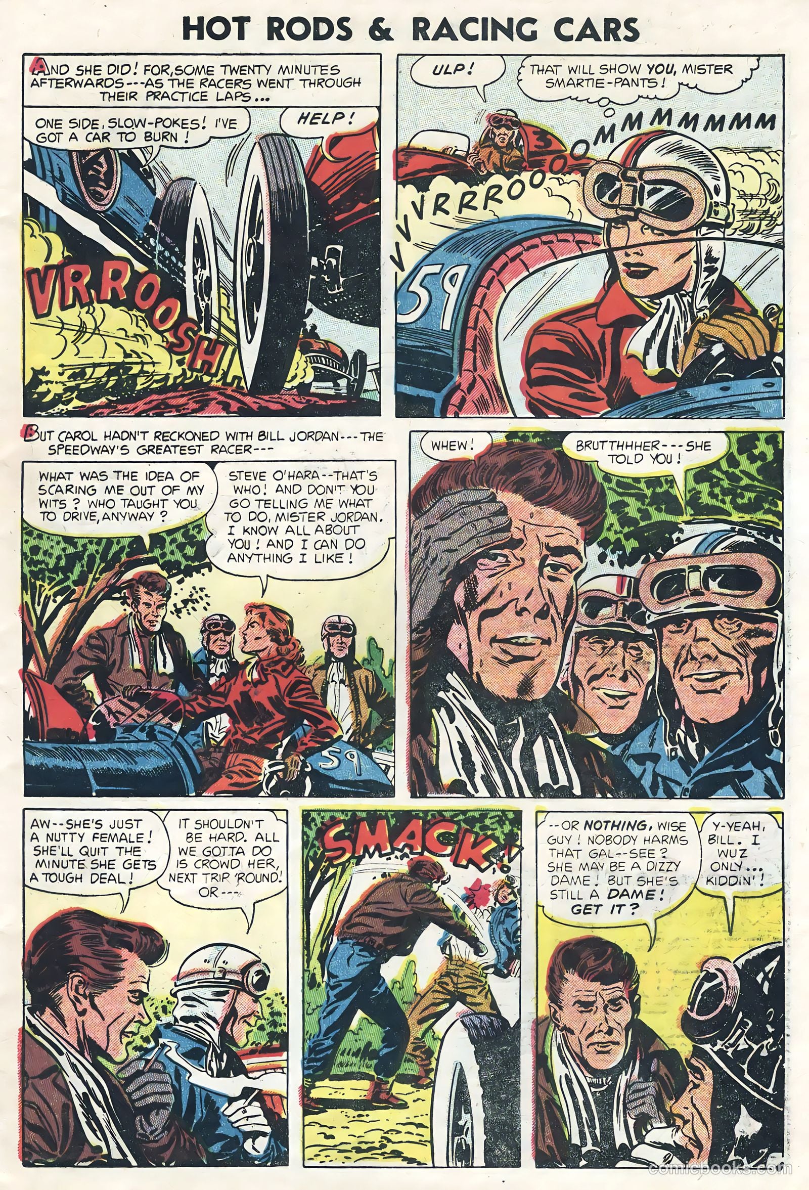 Hot Rods and Racing Cars #19 (1954) — page 5 of 36