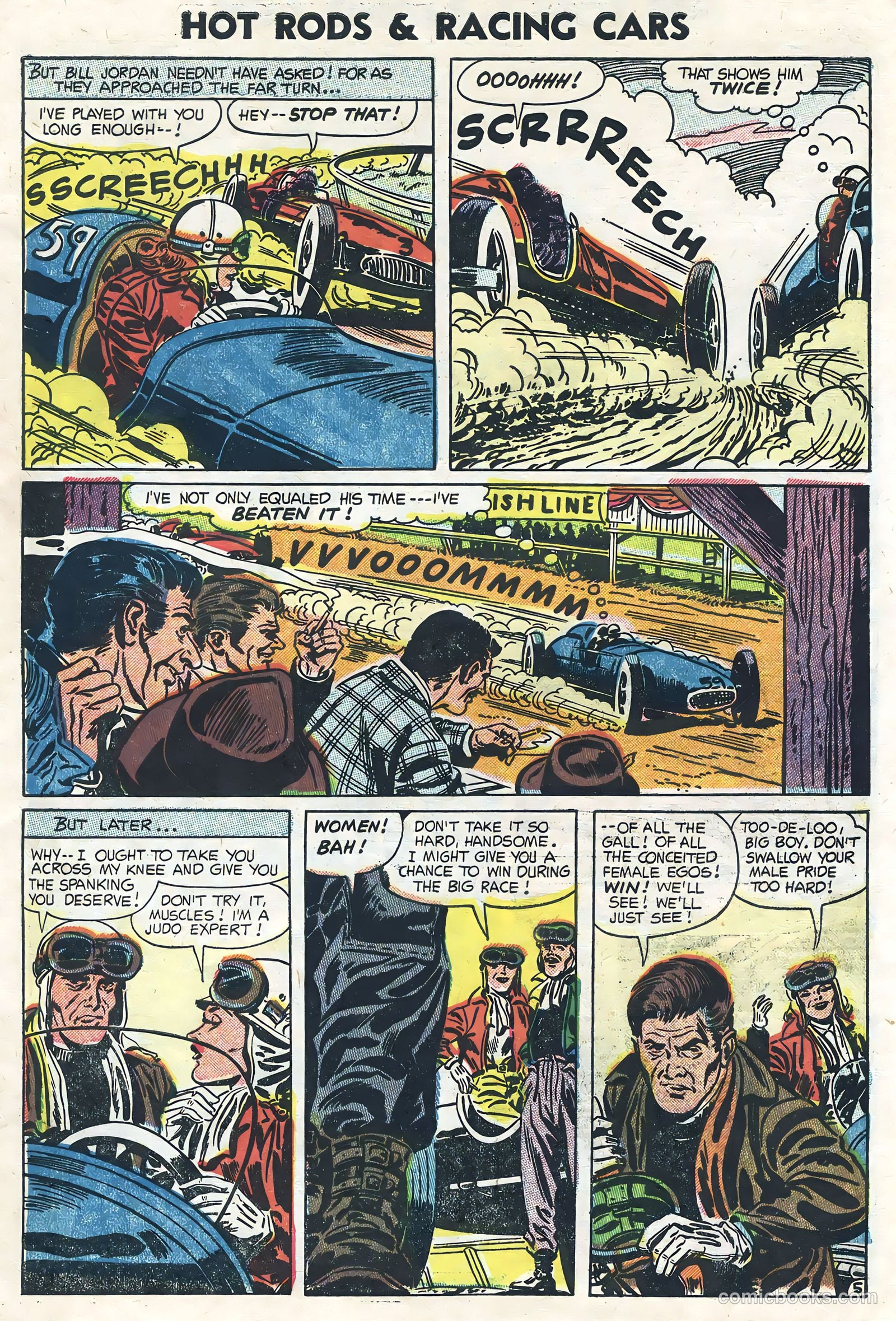 Hot Rods and Racing Cars #19 (1954) — page 7 of 36