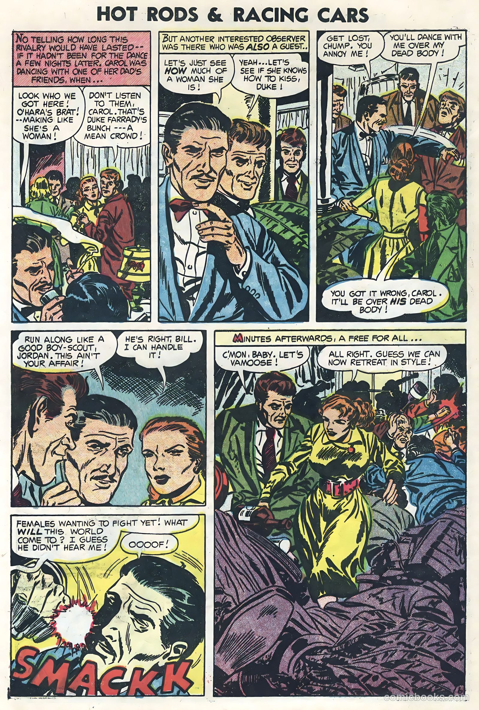 Hot Rods and Racing Cars #19 (1954) — page 8 of 36