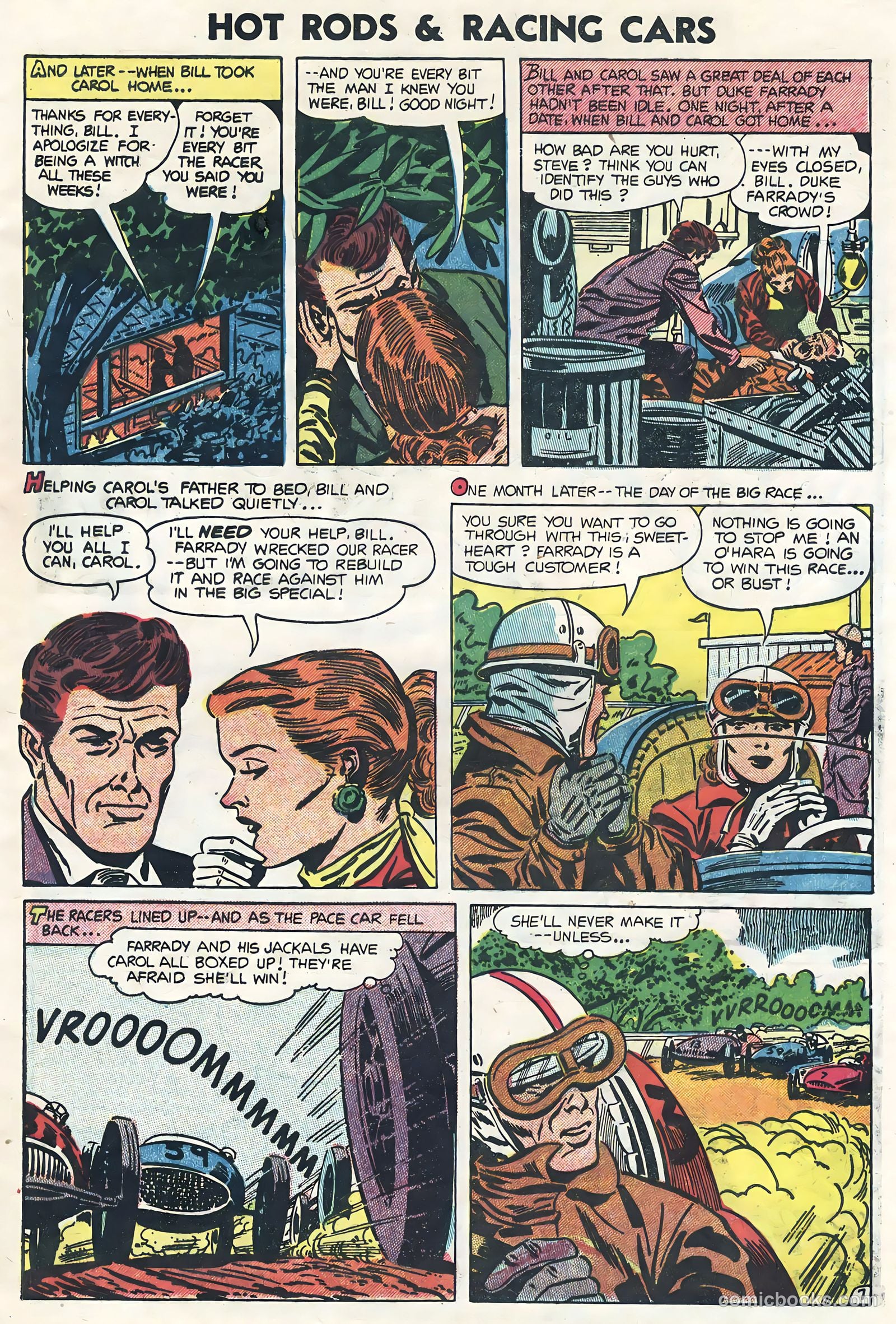 Hot Rods and Racing Cars #19 (1954) — page 9 of 36