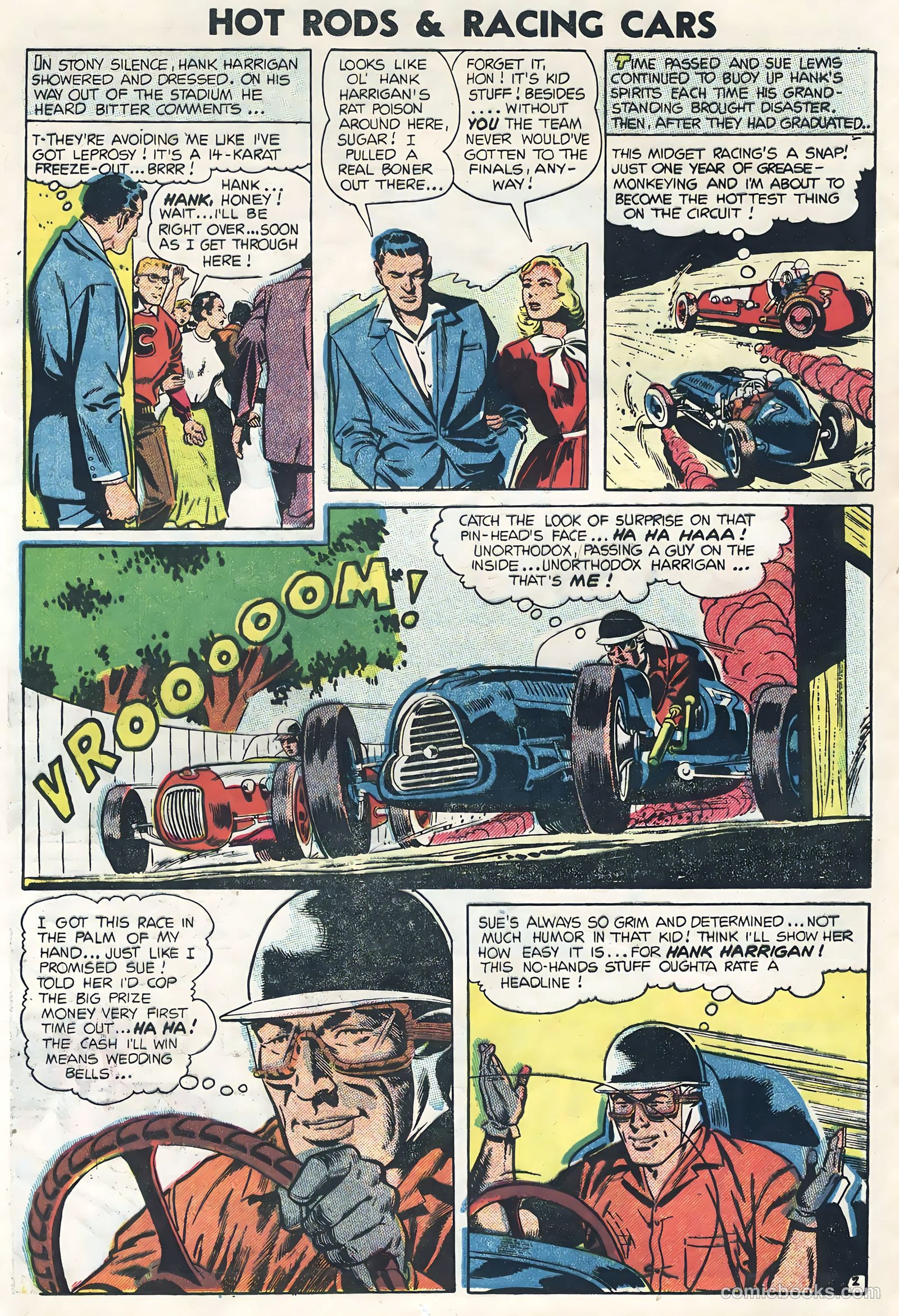 Hot Rods and Racing Cars #19 (1954) — page 12 of 36