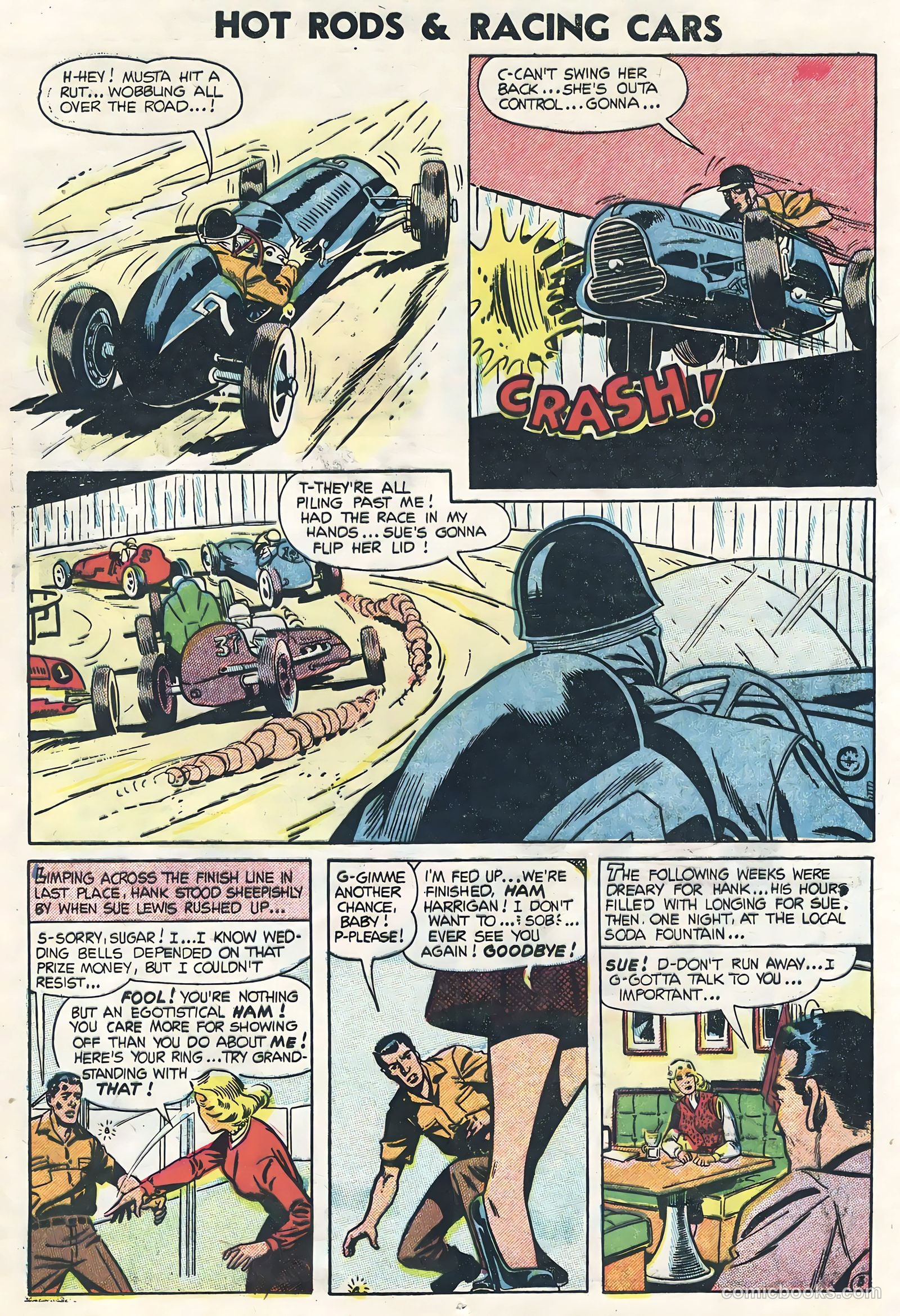 Hot Rods and Racing Cars #19 (1954) — page 13 of 36