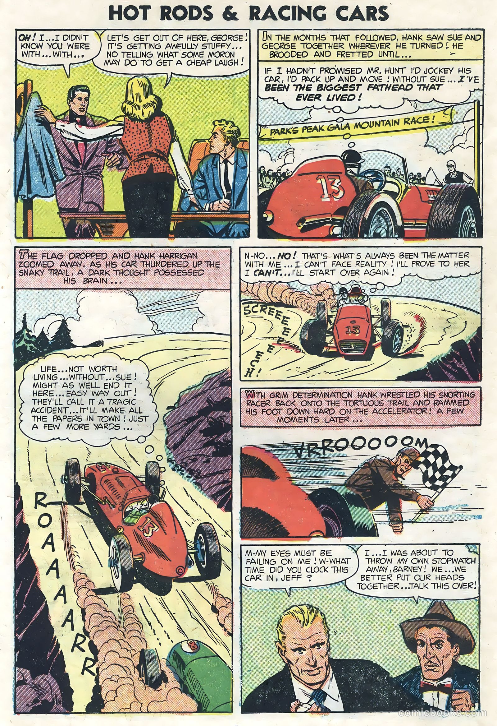 Hot Rods and Racing Cars #19 (1954) — page 14 of 36