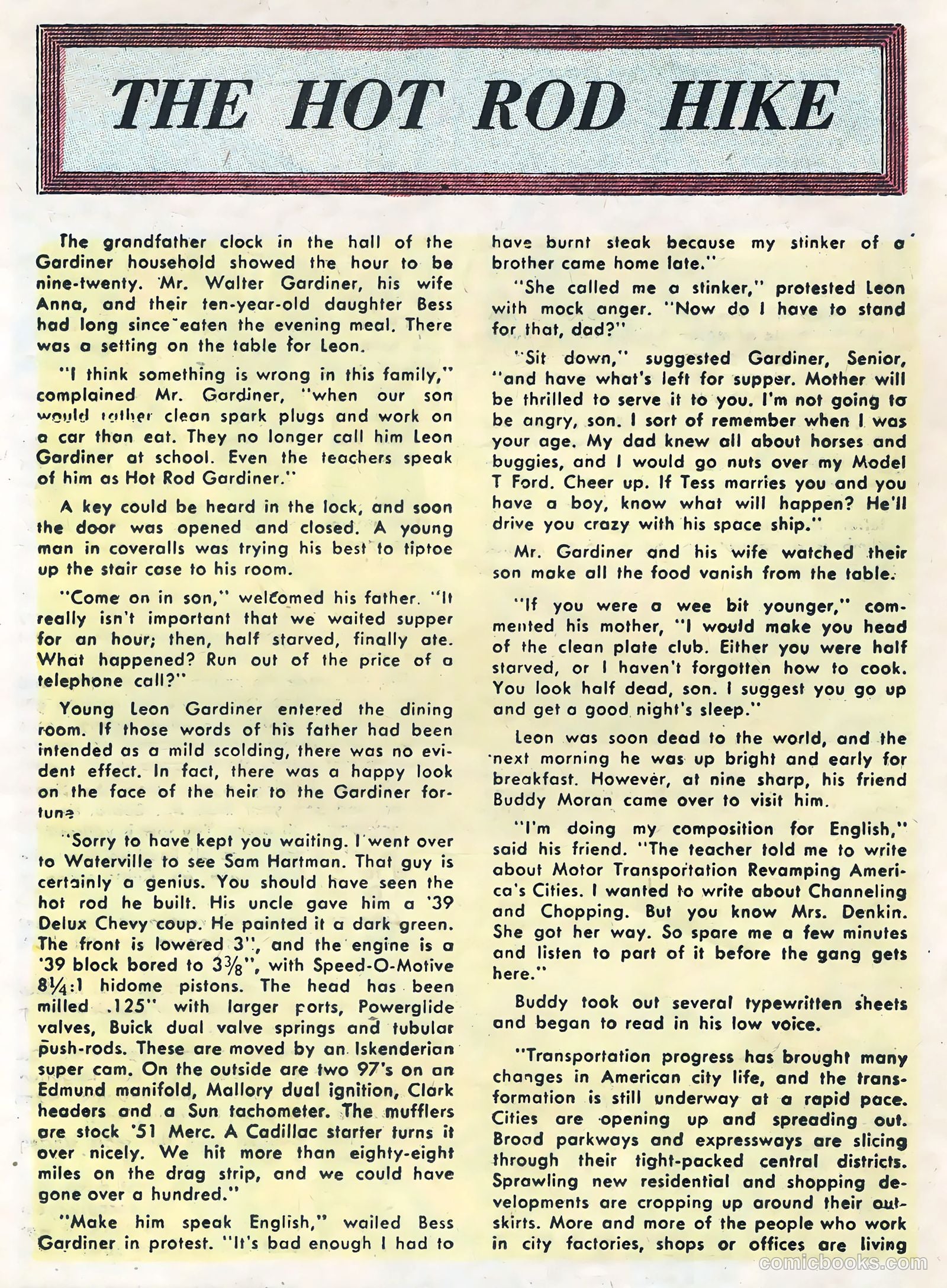Hot Rods and Racing Cars #19 (1954) — page 16 of 36