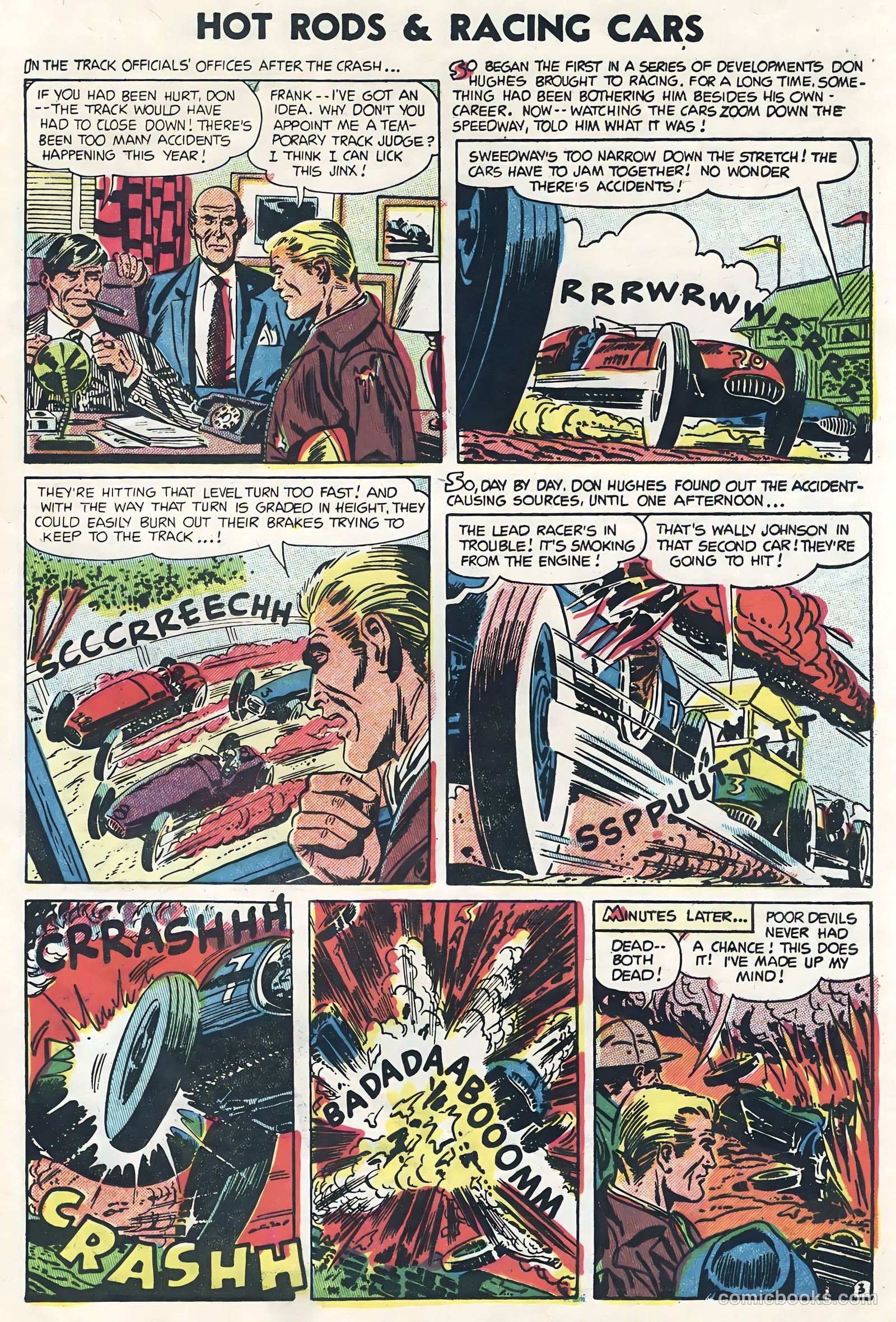 Hot Rods and Racing Cars #19 (1954) — page 21 of 36