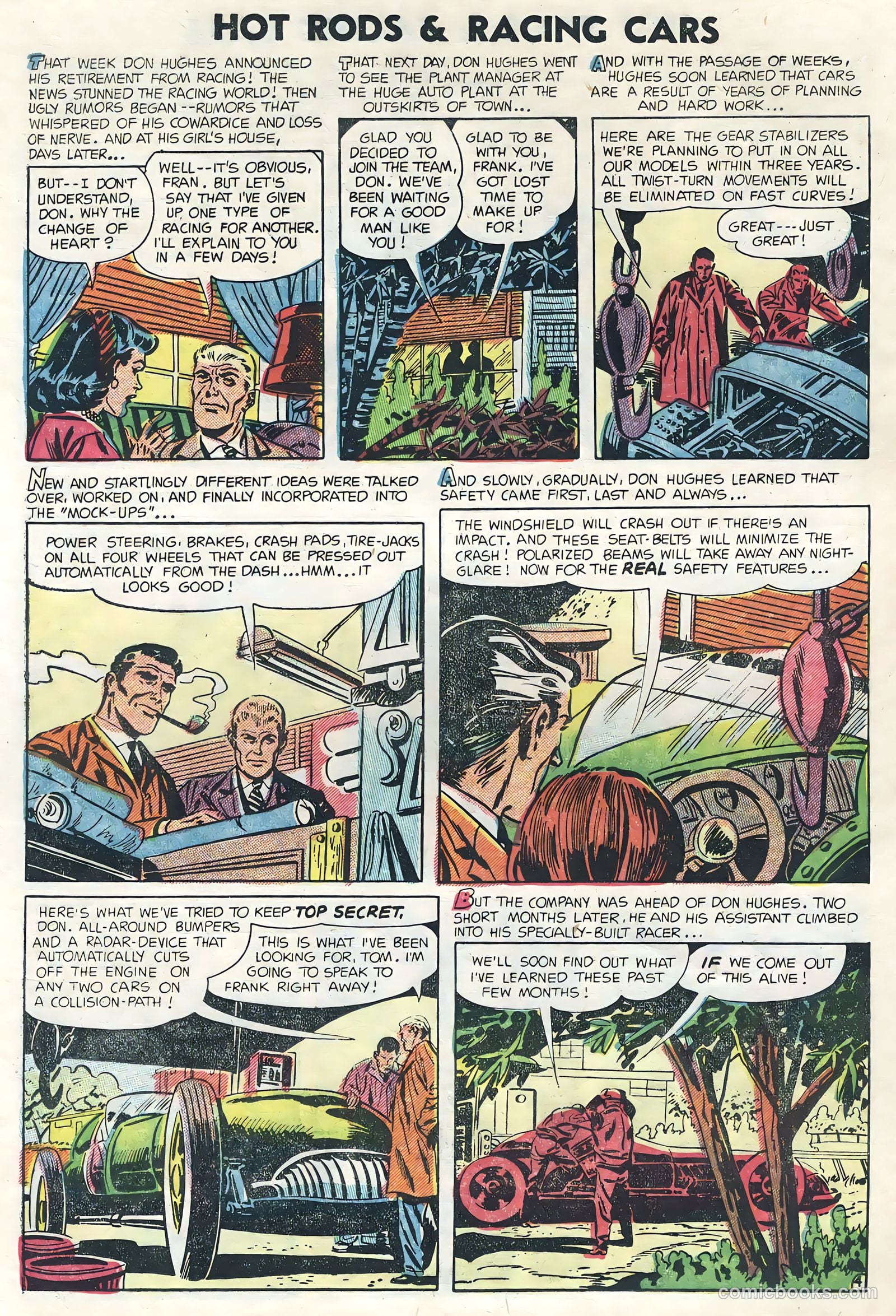 Hot Rods and Racing Cars #19 (1954) — page 22 of 36