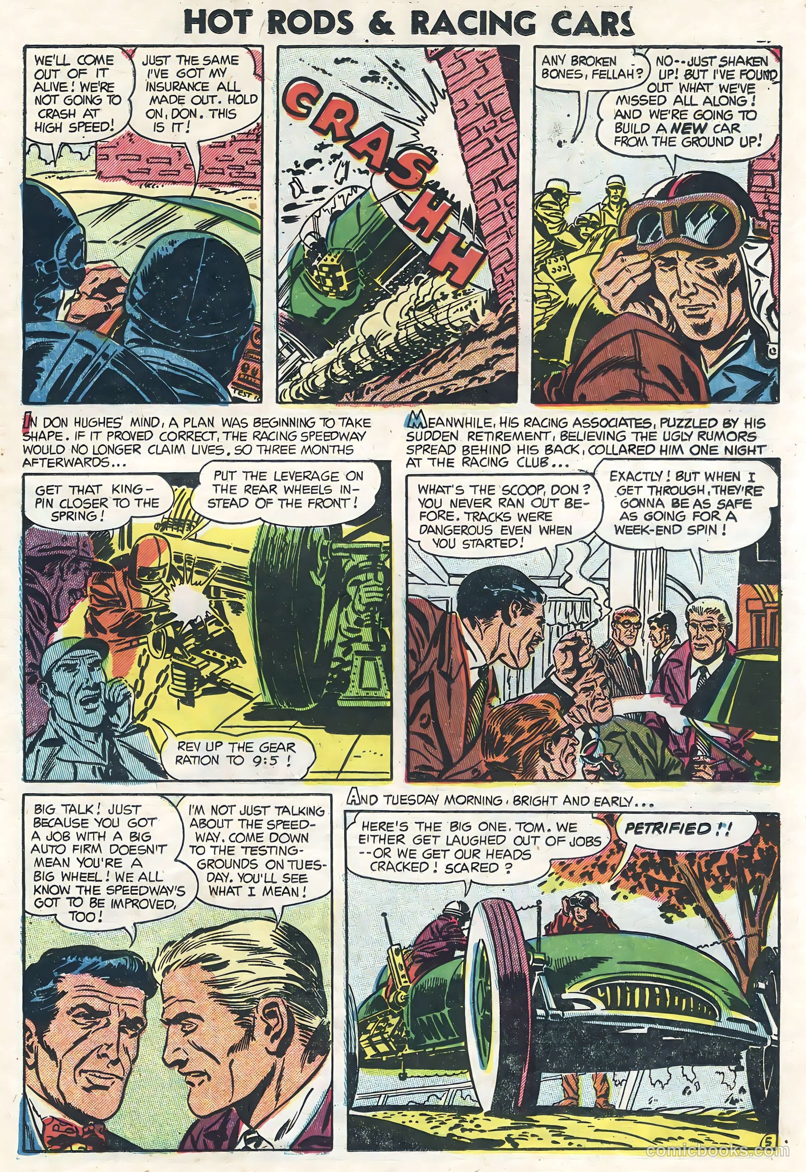Hot Rods and Racing Cars #19 (1954) — page 23 of 36