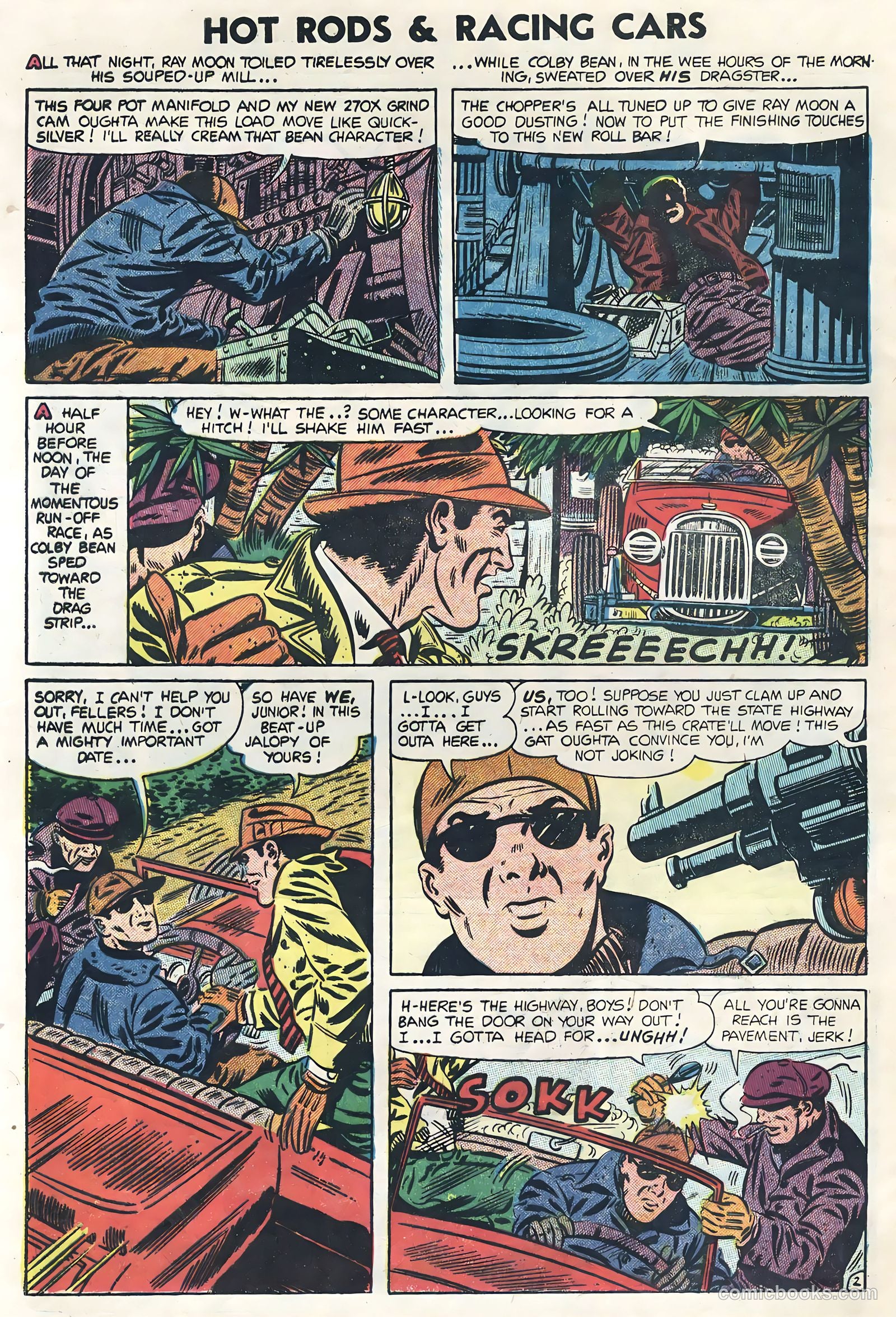 Hot Rods and Racing Cars #19 (1954) — page 28 of 36