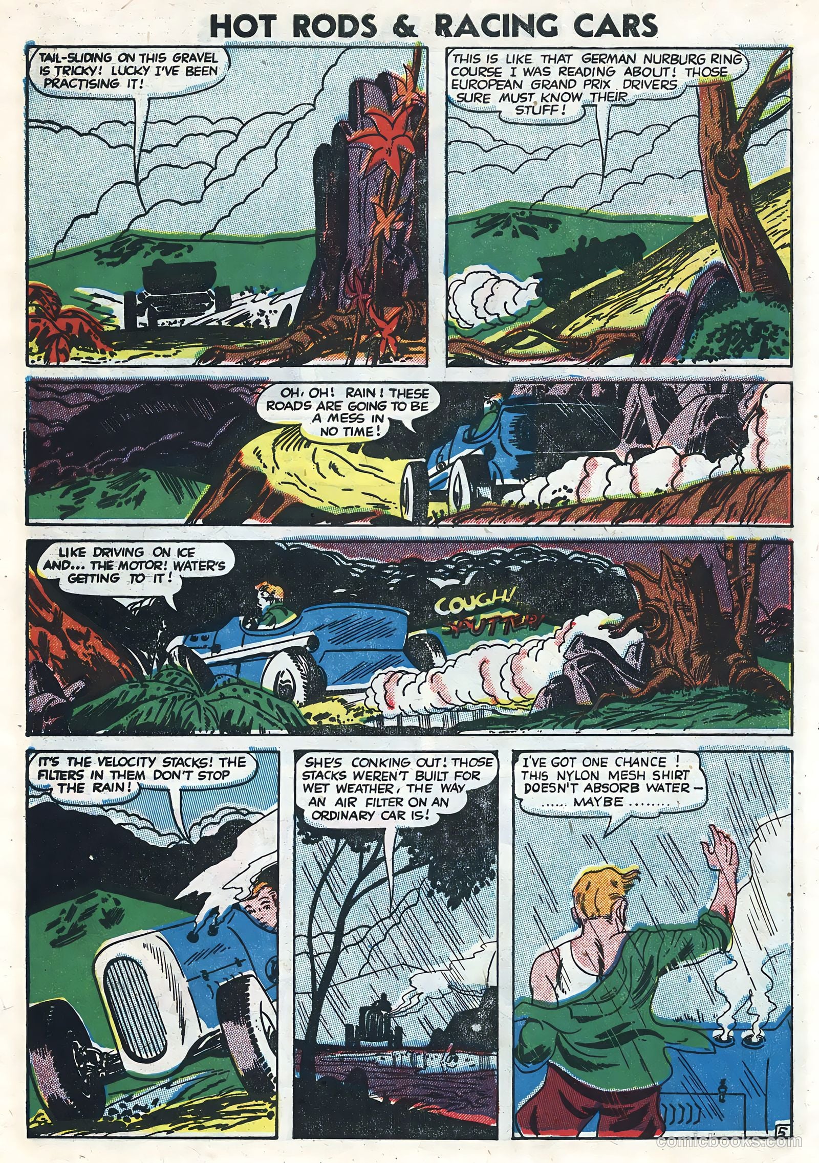 Hot Rods and Racing Cars #2 (1952) — page 7 of 36
