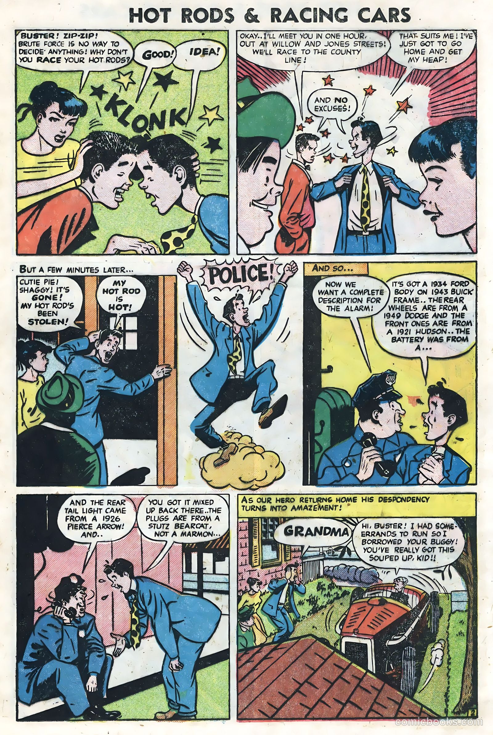 Hot Rods and Racing Cars #2 (1952) — page 25 of 36