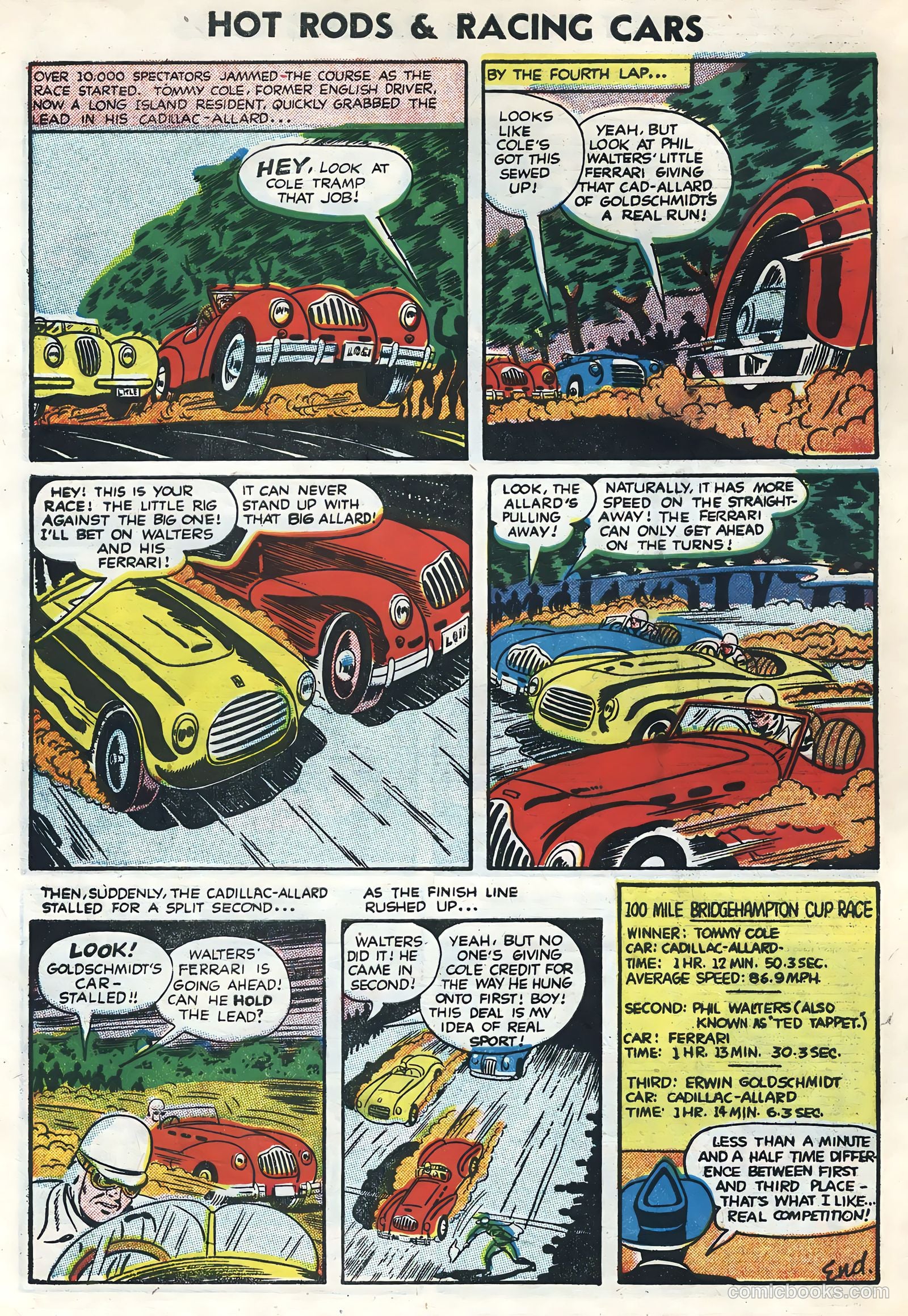 Hot Rods and Racing Cars #2 (1952) — page 34 of 36