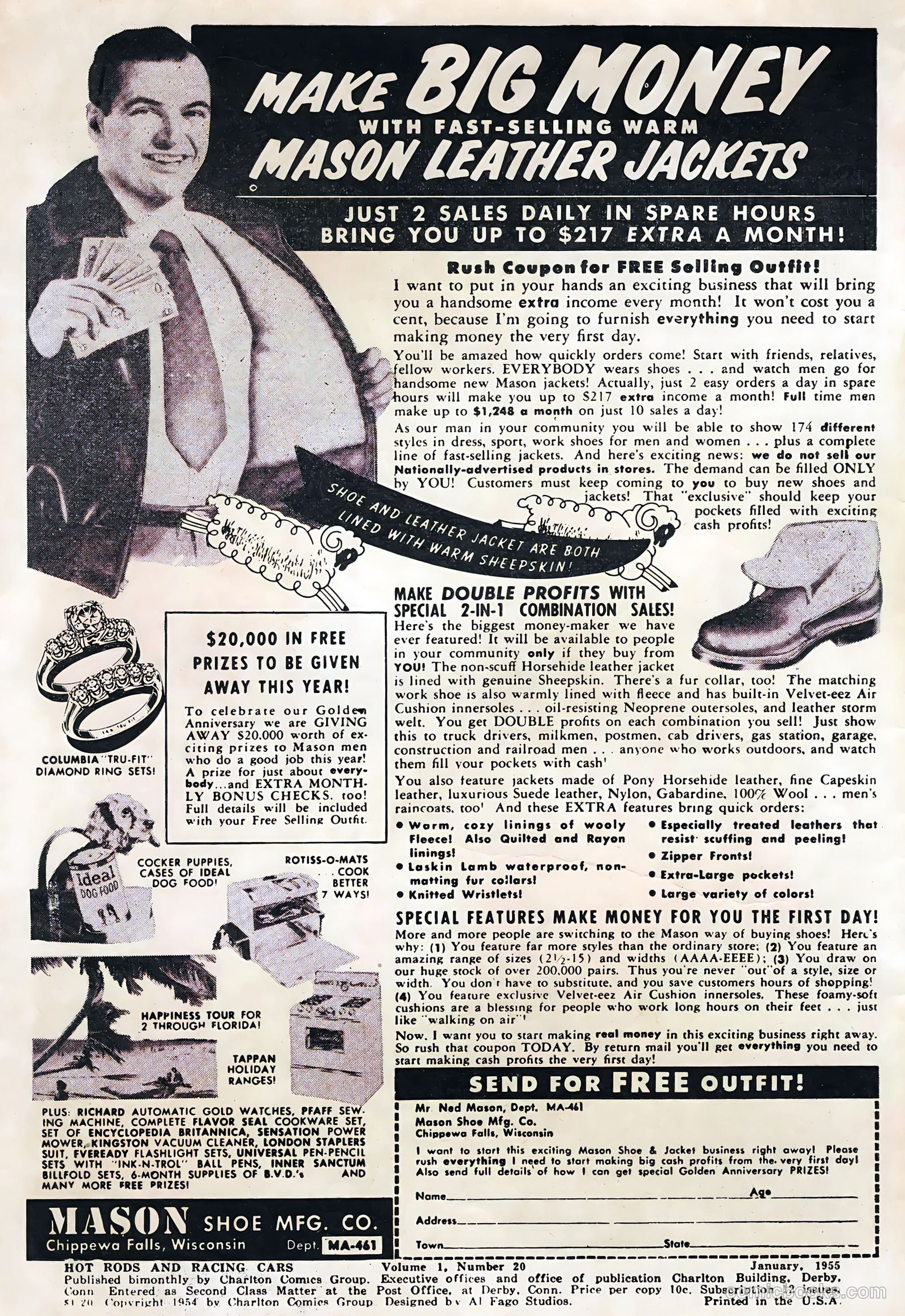 Hot Rods and Racing Cars #20 (1955) — page 2 of 35
