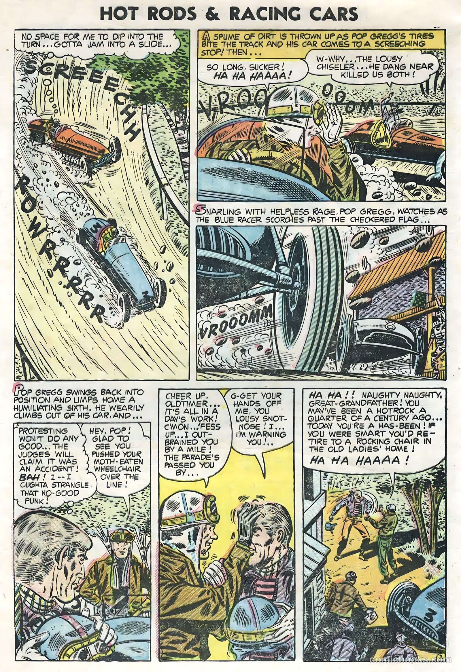 Hot Rods and Racing Cars #20 (1955) — page 4 of 35