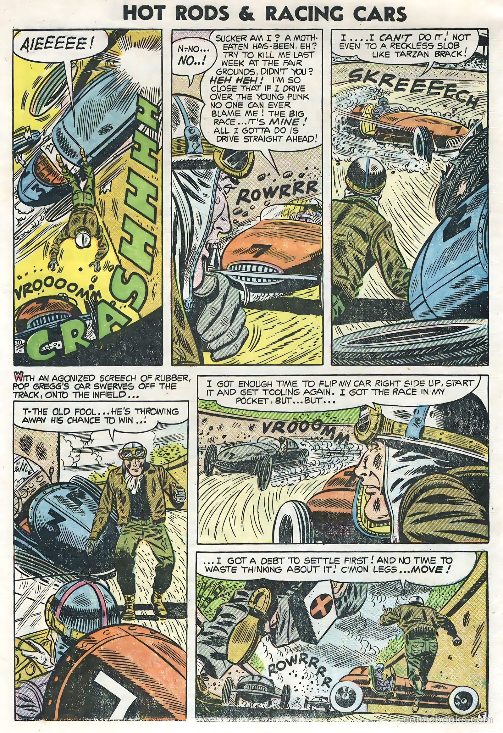 Hot Rods and Racing Cars #20 (1955) — page 8 of 35