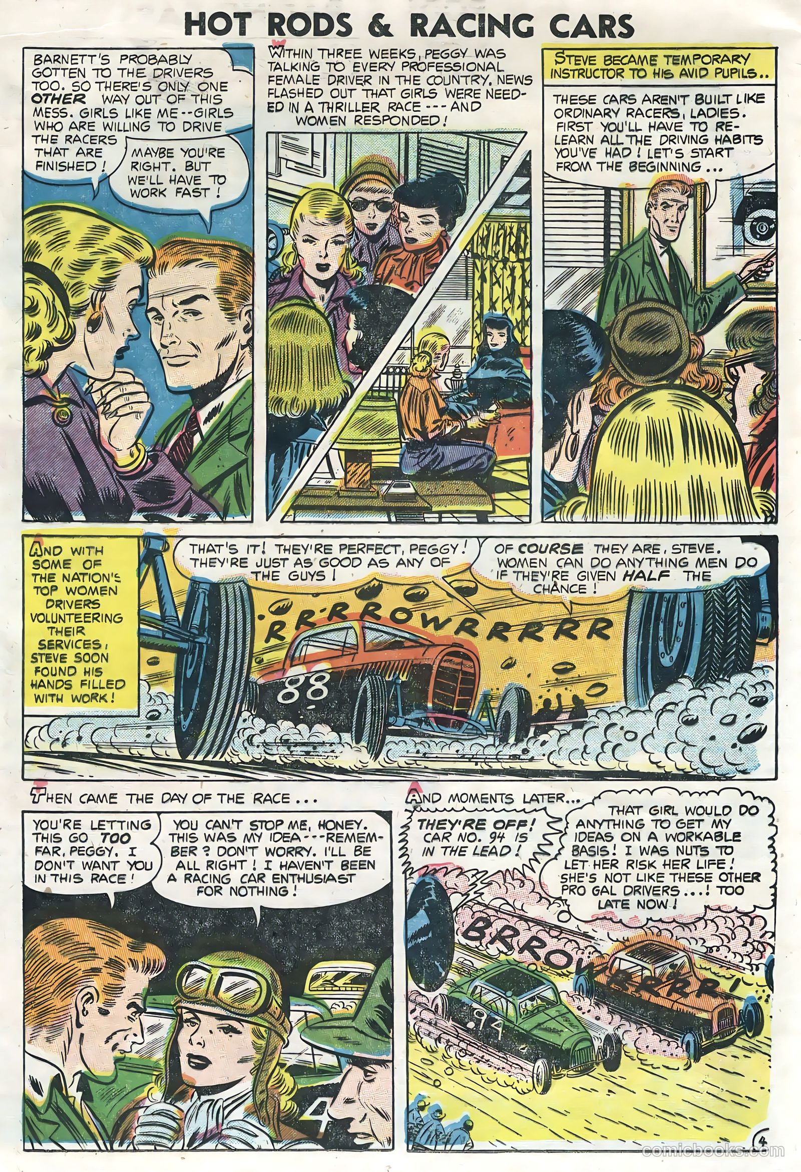 Hot Rods and Racing Cars #20 (1955) — page 16 of 35