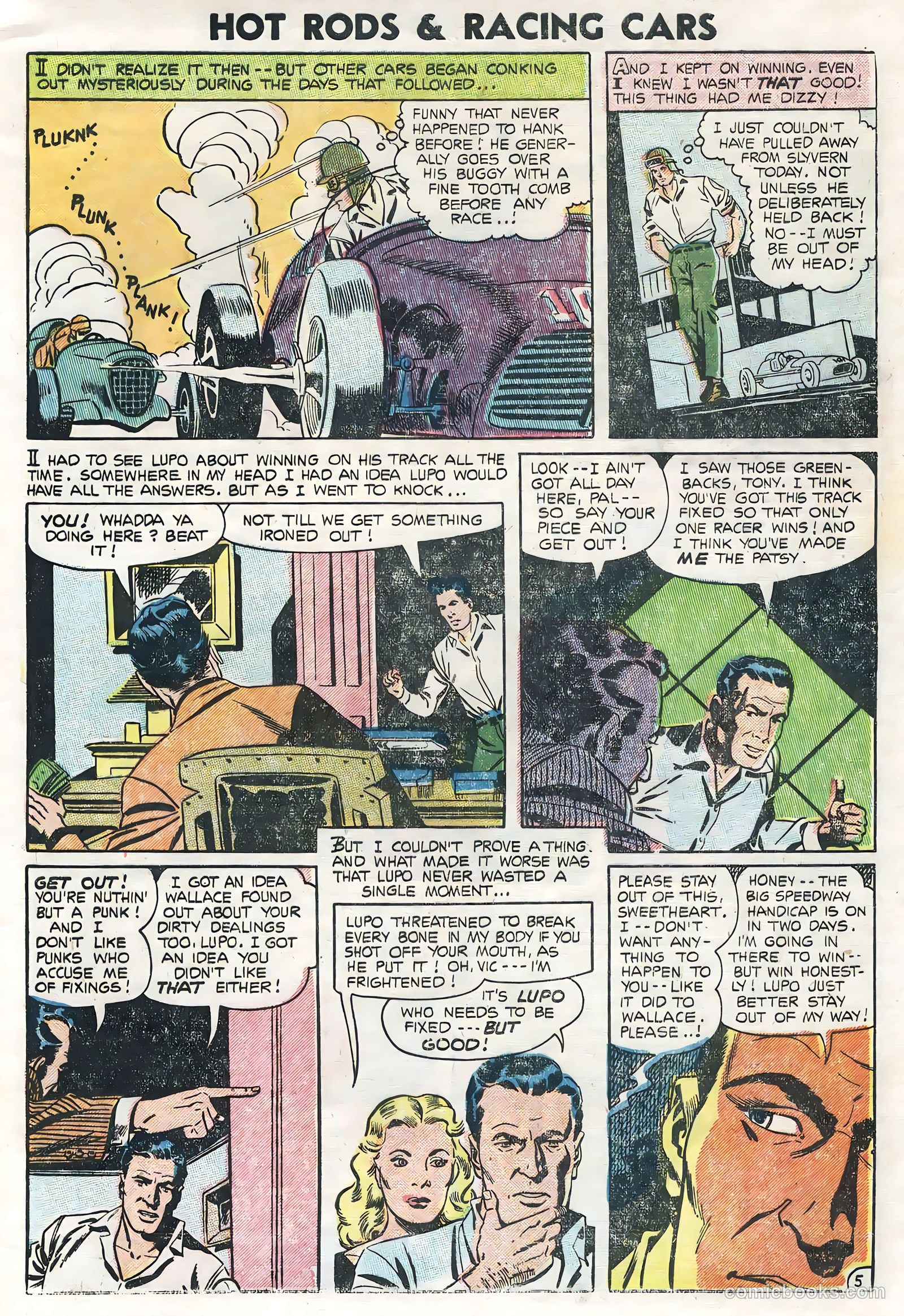 Hot Rods and Racing Cars #20 (1955) — page 28 of 35