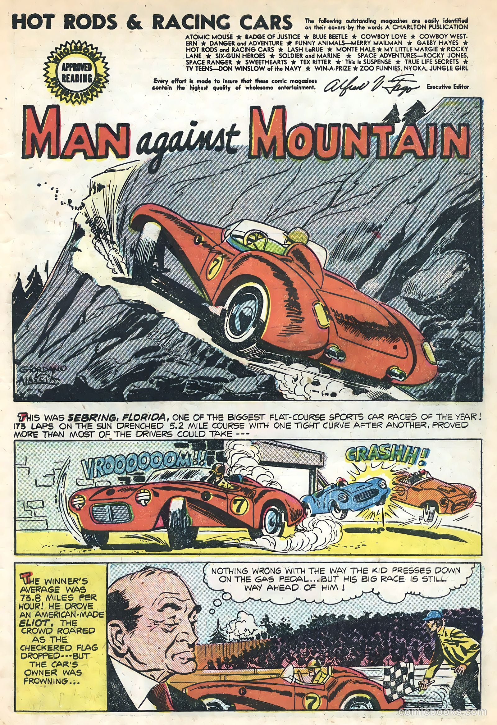 Hot Rods and Racing Cars #21 (1955) — page 3 of 36