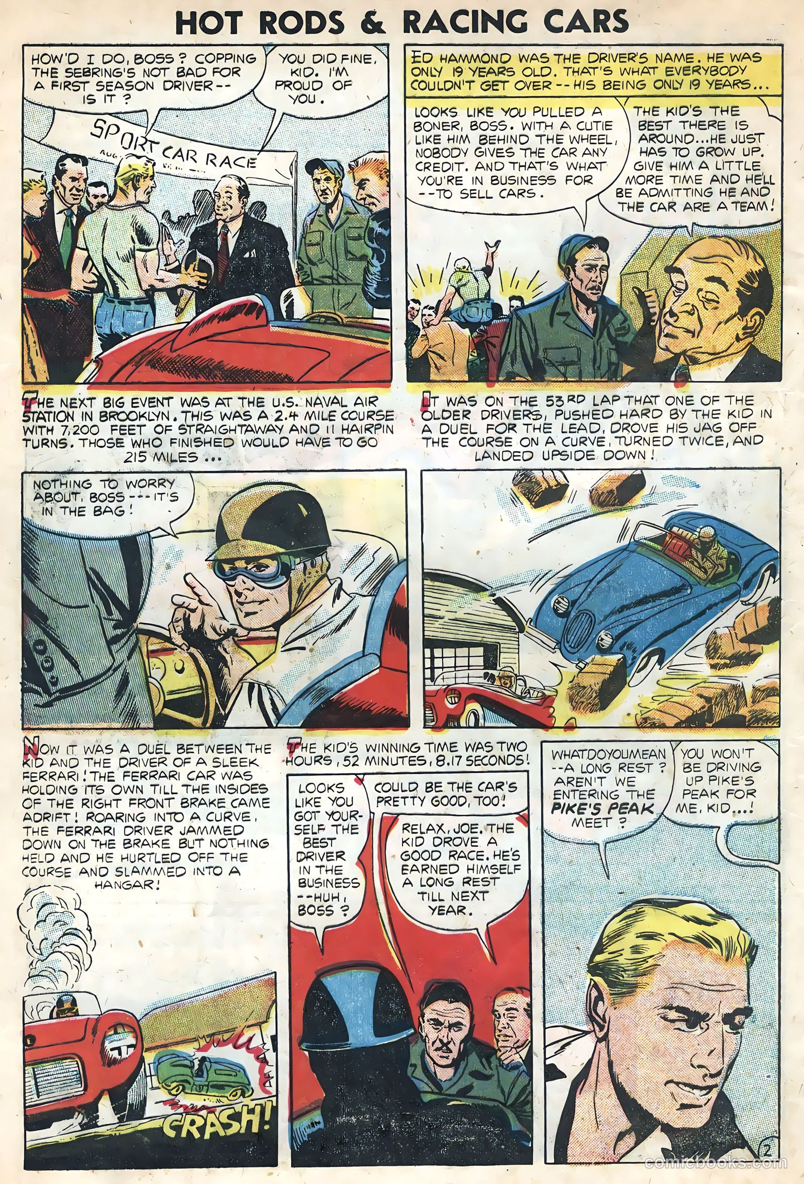 Hot Rods and Racing Cars #21 (1955) — page 4 of 36
