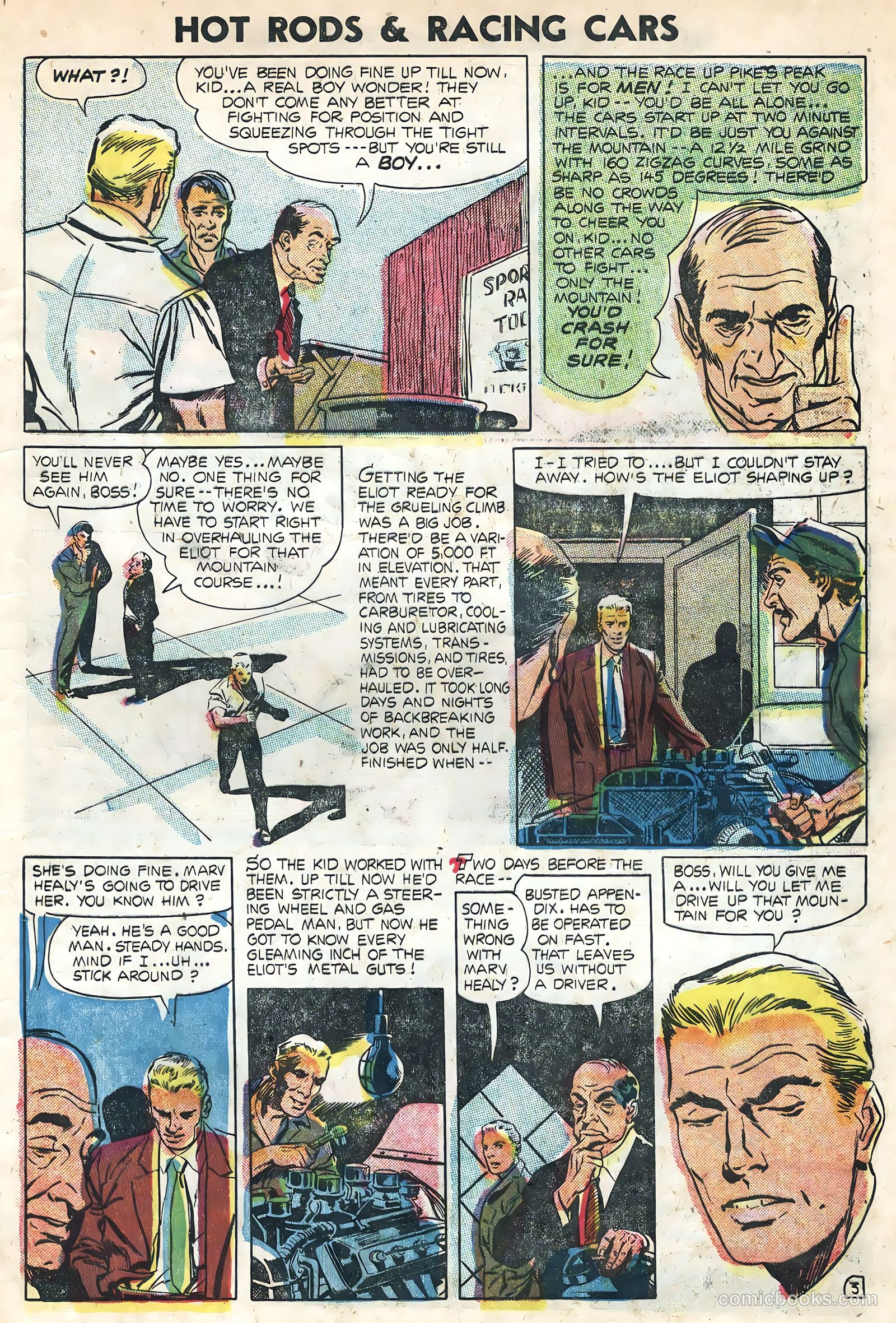 Hot Rods and Racing Cars #21 (1955) — page 5 of 36