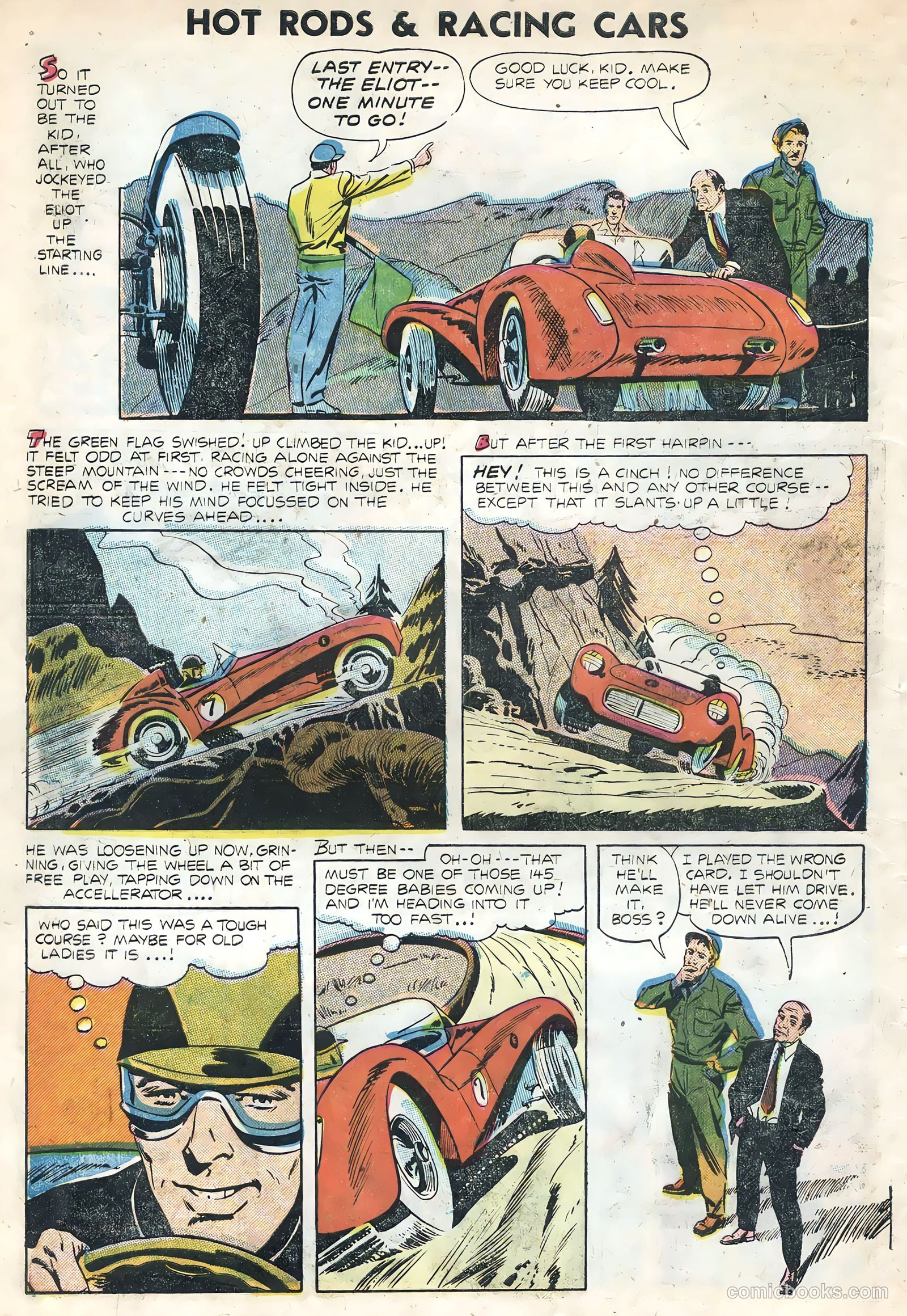 Hot Rods and Racing Cars #21 (1955) — page 6 of 36