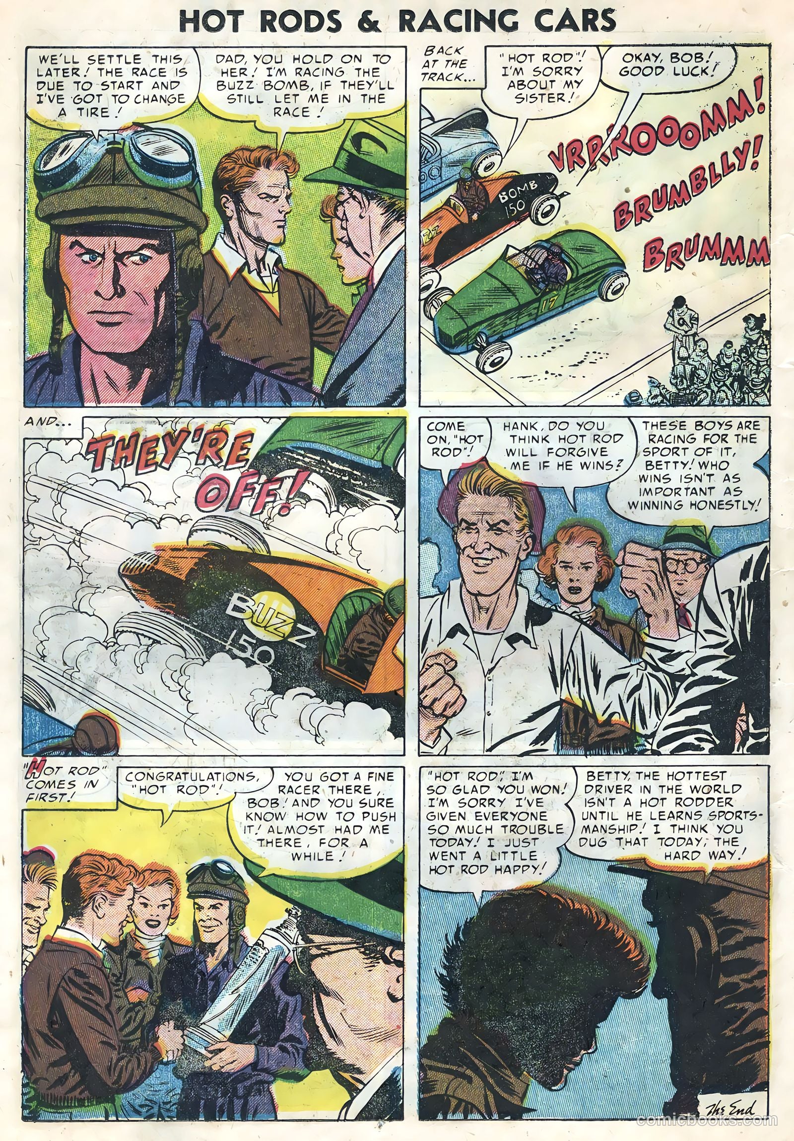 Hot Rods and Racing Cars #21 (1955) — page 14 of 36
