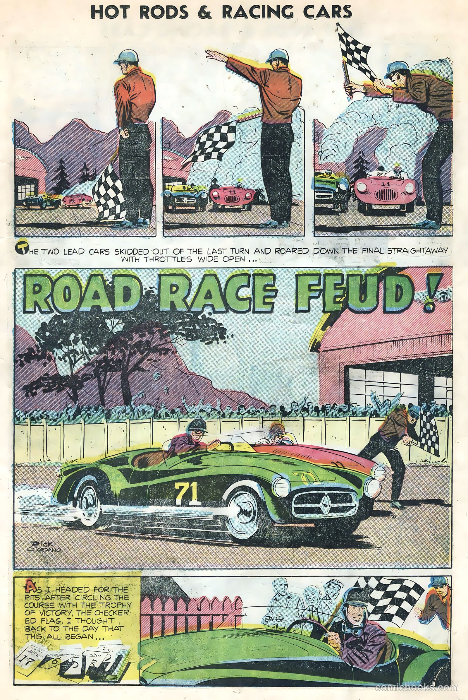 Hot Rods and Racing Cars #21 (1955) — page 15 of 36