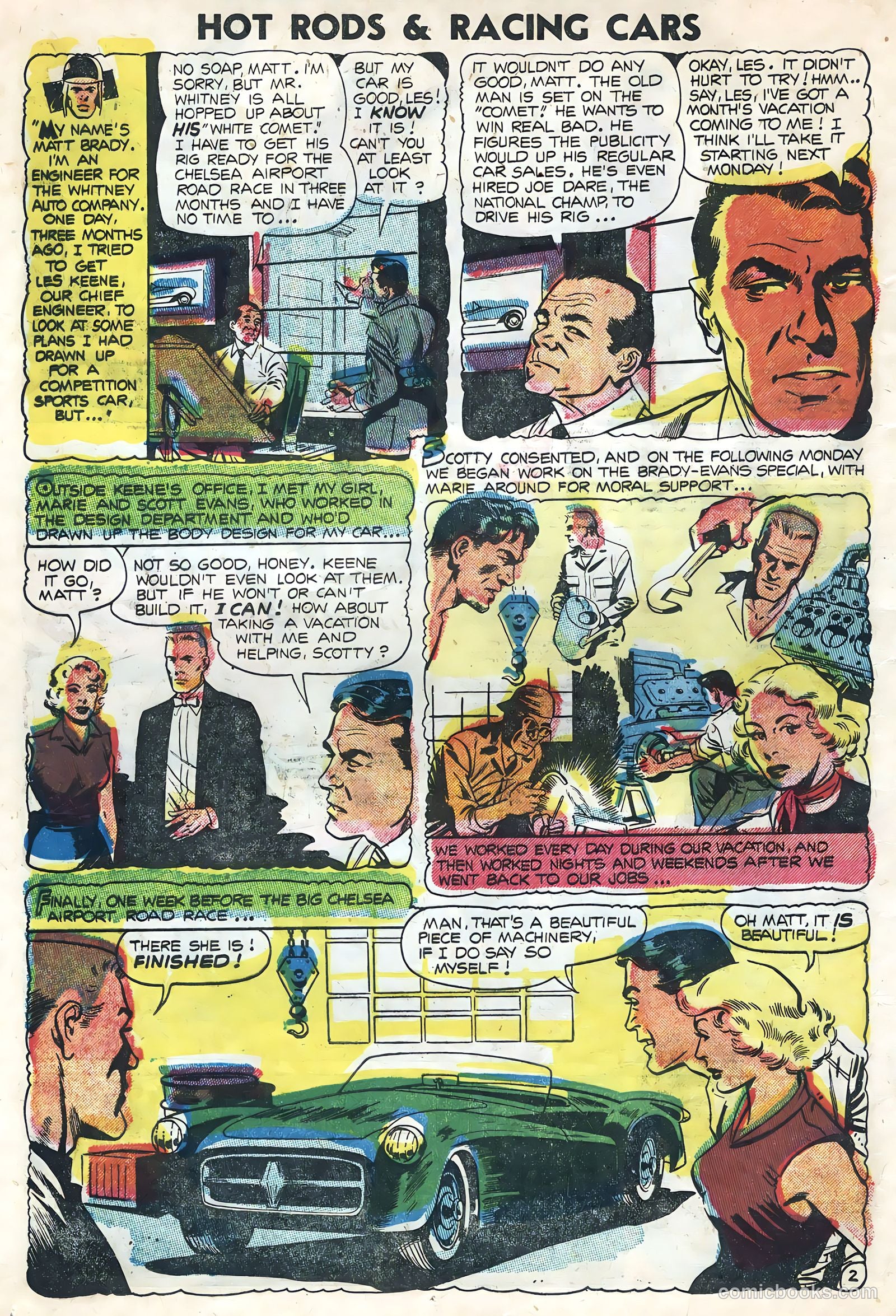 Hot Rods and Racing Cars #21 (1955) — page 16 of 36