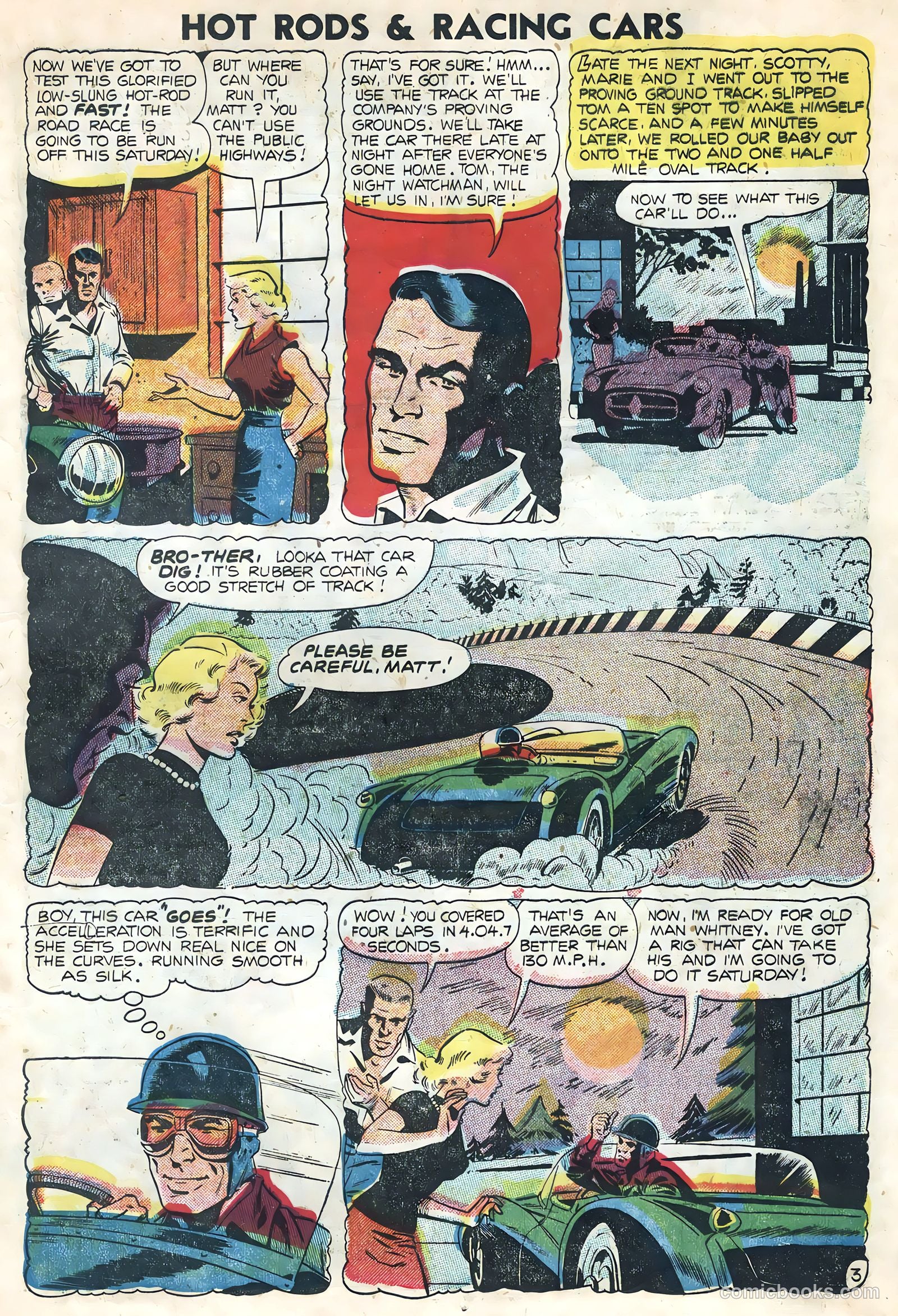 Hot Rods and Racing Cars #21 (1955) — page 17 of 36