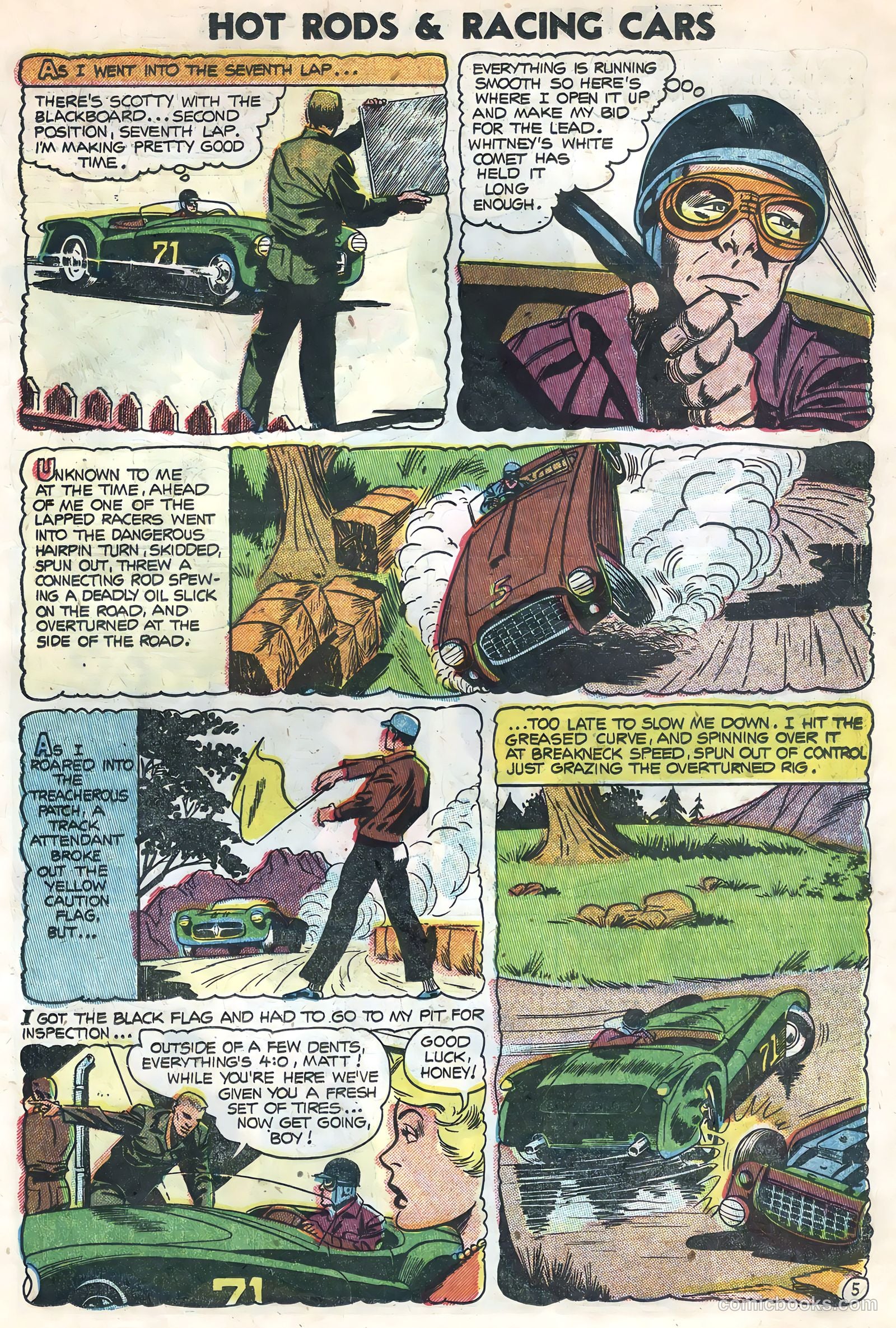 Hot Rods and Racing Cars #21 (1955) — page 19 of 36