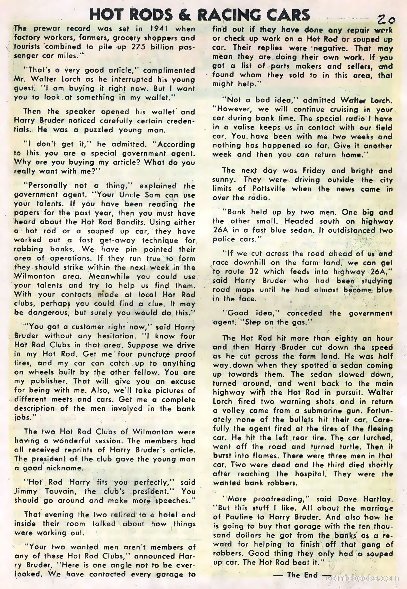 Hot Rods and Racing Cars #21 (1955) — page 22 of 36