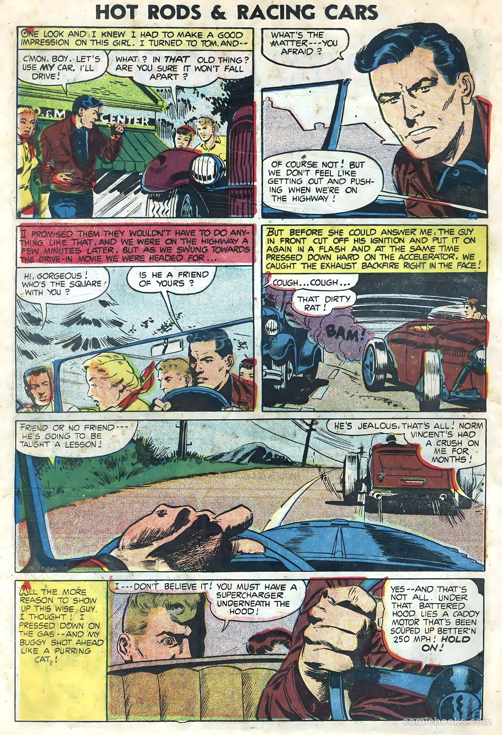 Hot Rods and Racing Cars #21 (1955) — page 24 of 36