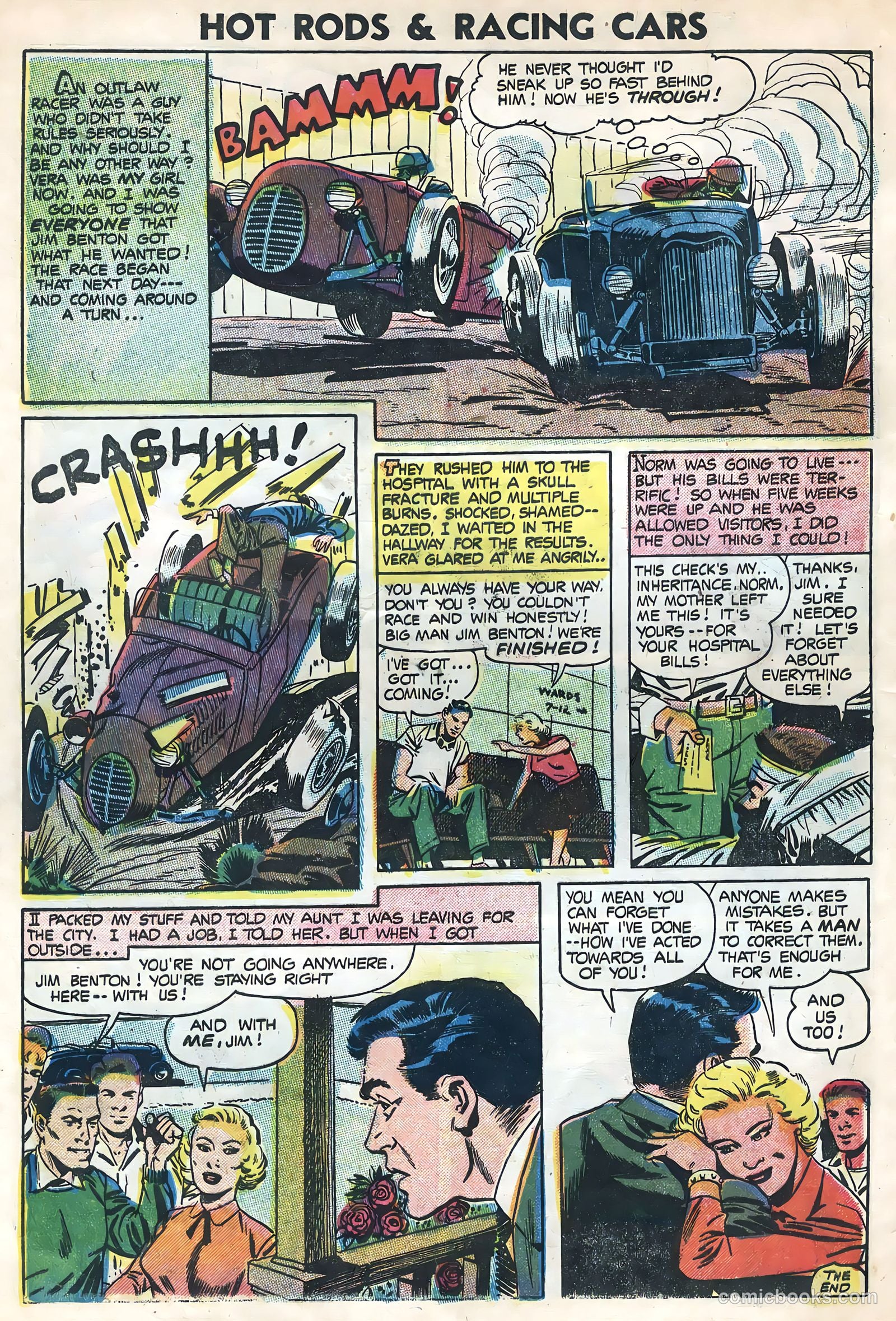 Hot Rods and Racing Cars #21 (1955) — page 28 of 36