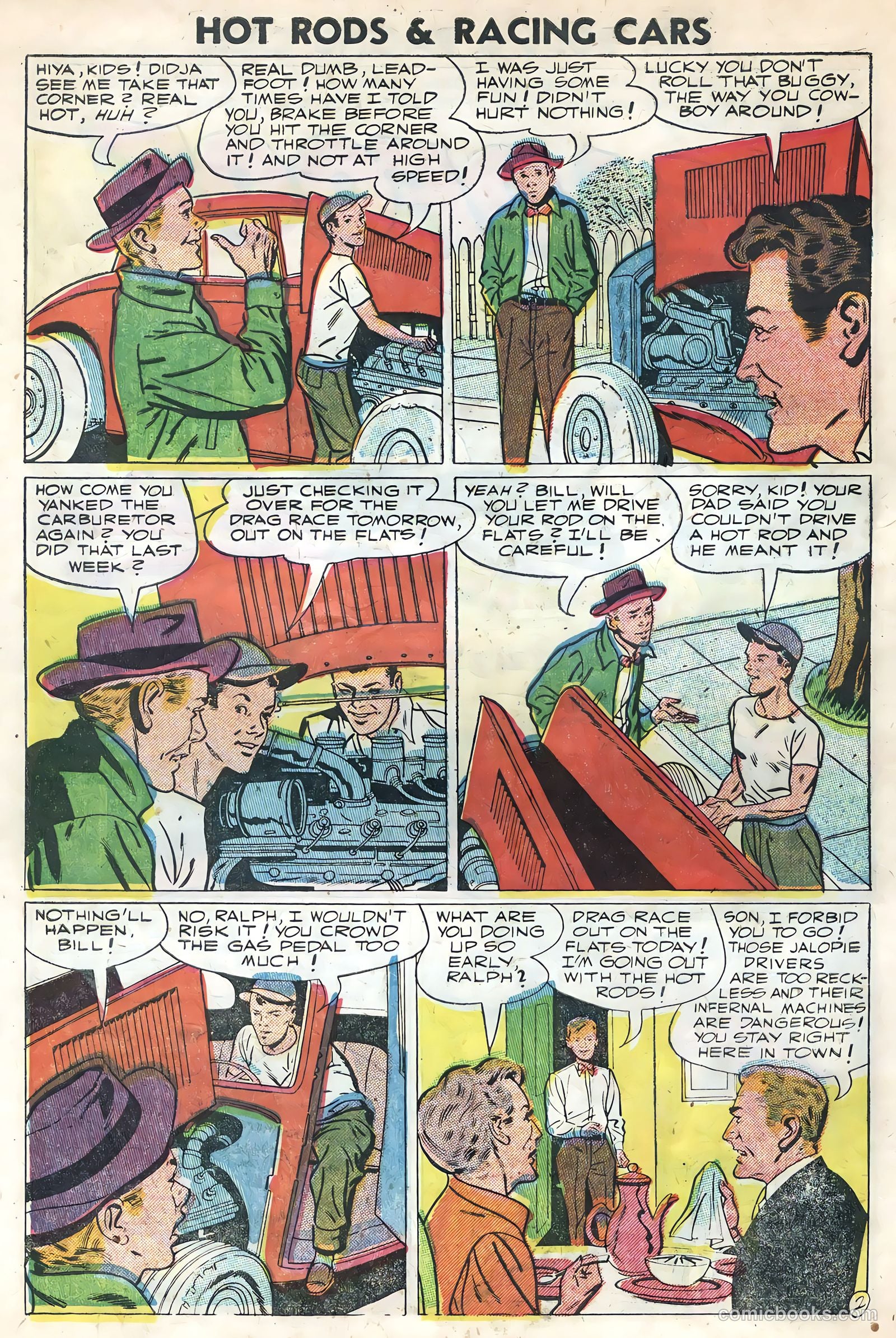 Hot Rods and Racing Cars #21 (1955) — page 30 of 36