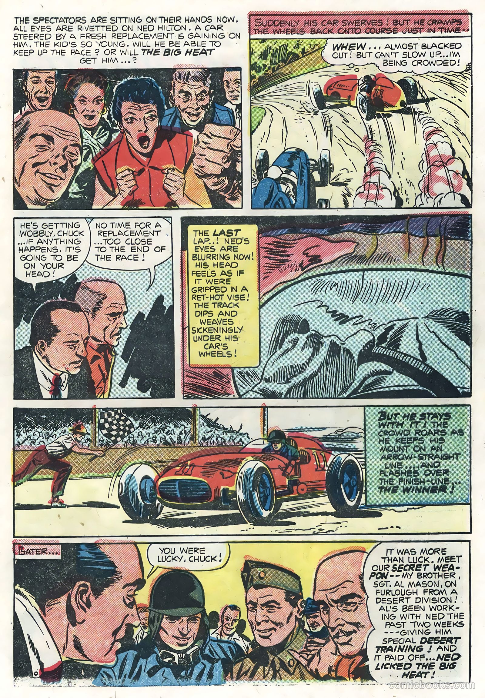 Hot Rods and Racing Cars #22 (1955) — page 9 of 36