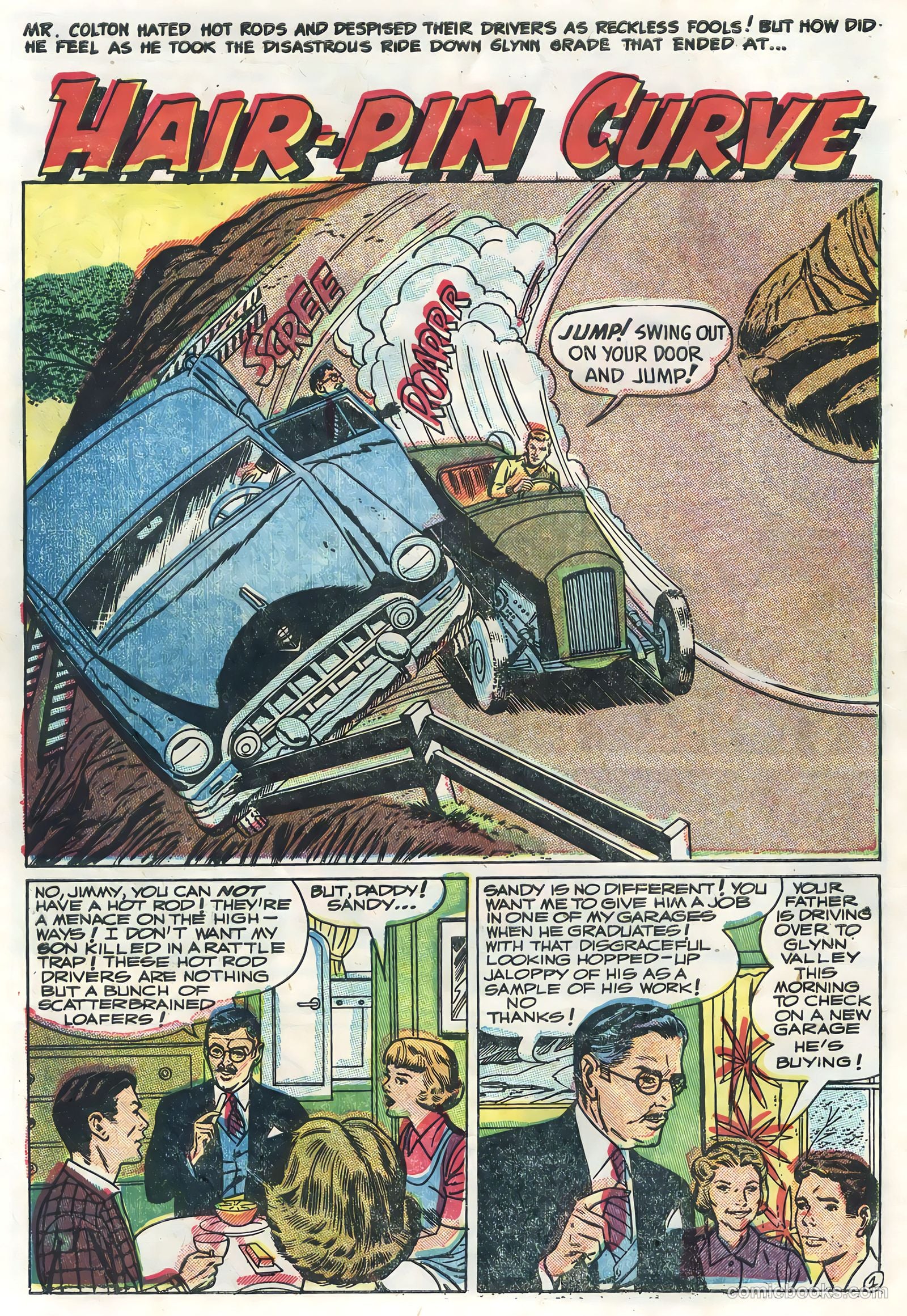 Hot Rods and Racing Cars #22 (1955) — page 10 of 36